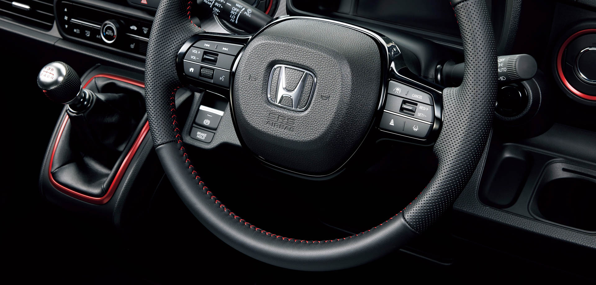 RS本革巻ステアリングホイール（ディンプルレザー＆スムースレザー）＆RS本革巻MTシフトノブ（ディンプルレザー）