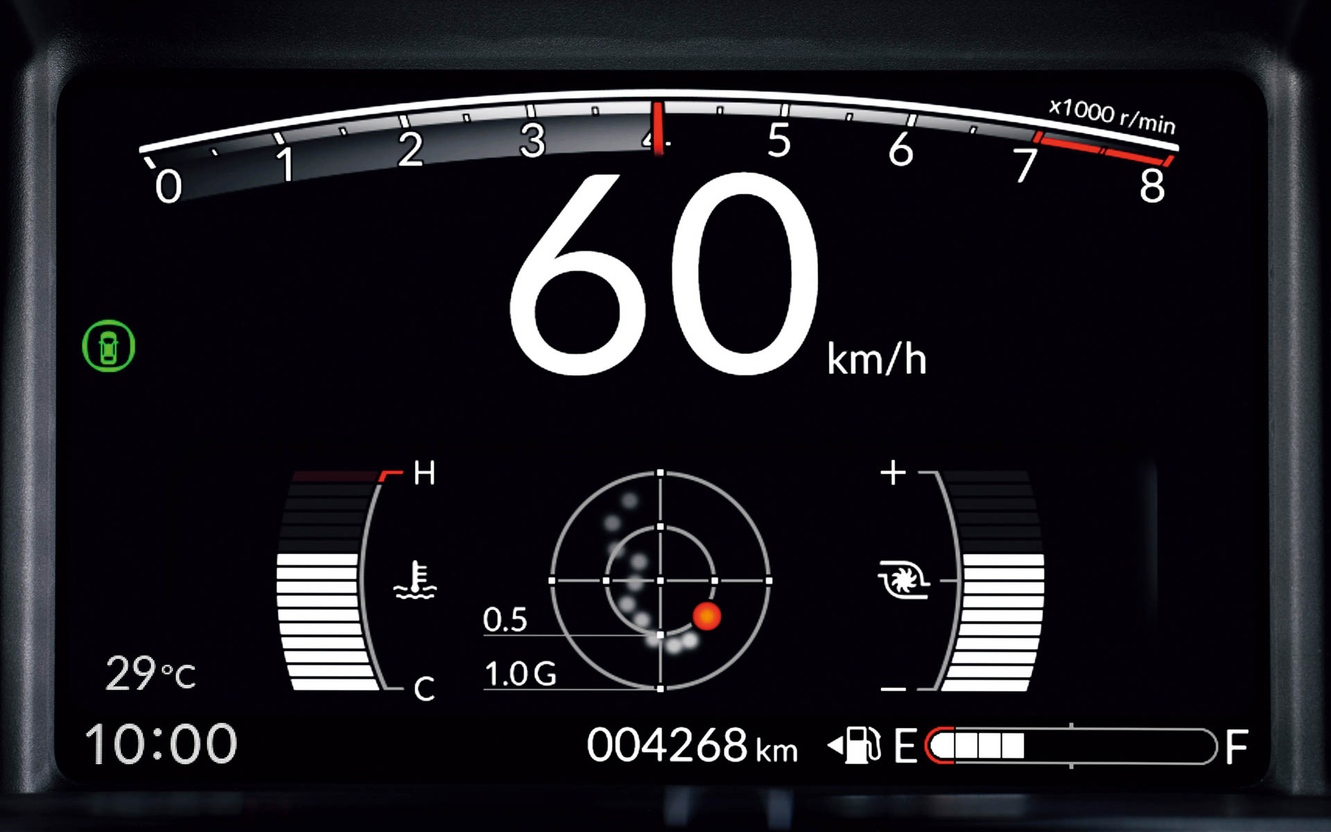 RS7インチTFT液晶メーター（RS専用表示）