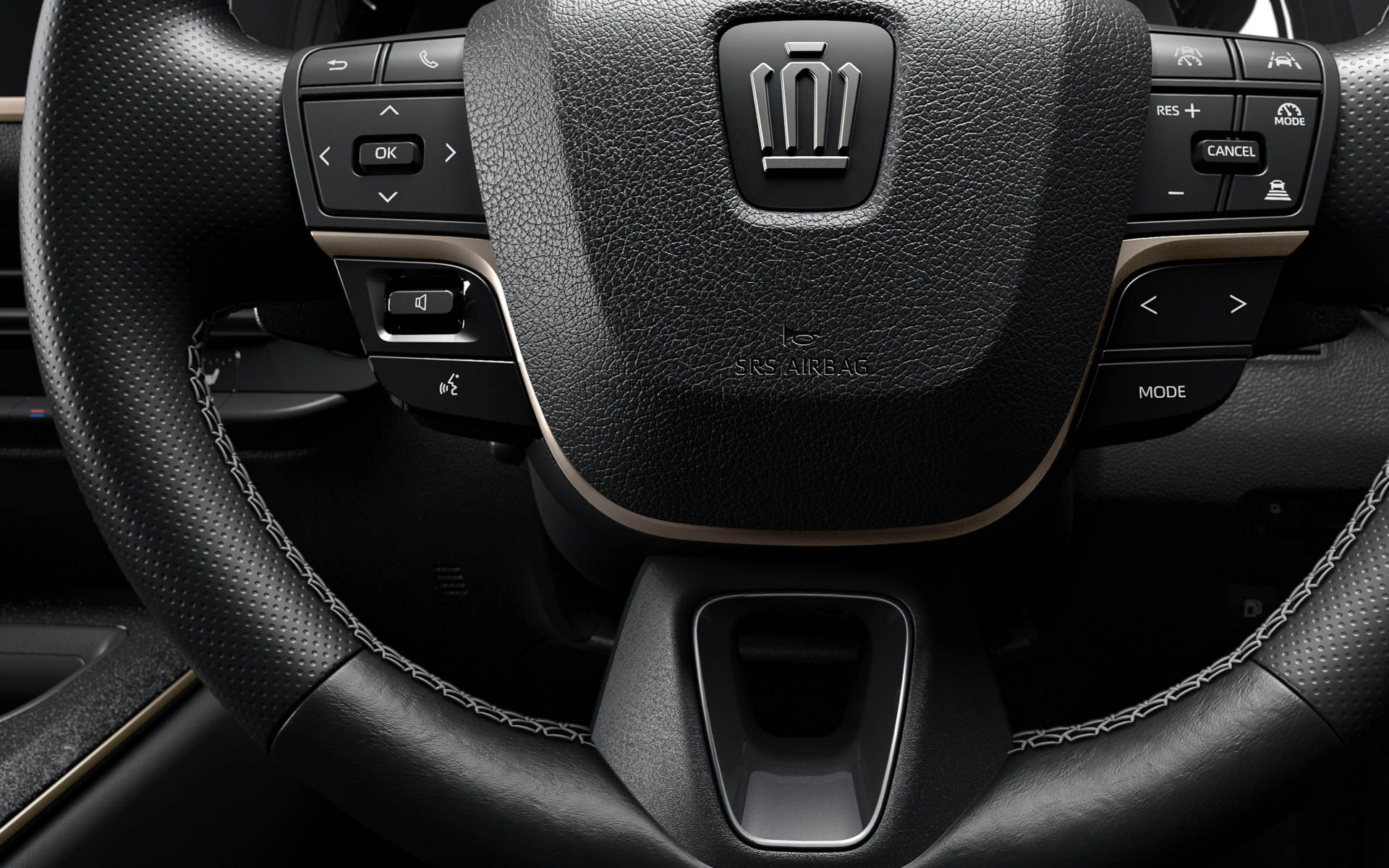 3本スポークステアリングホイール