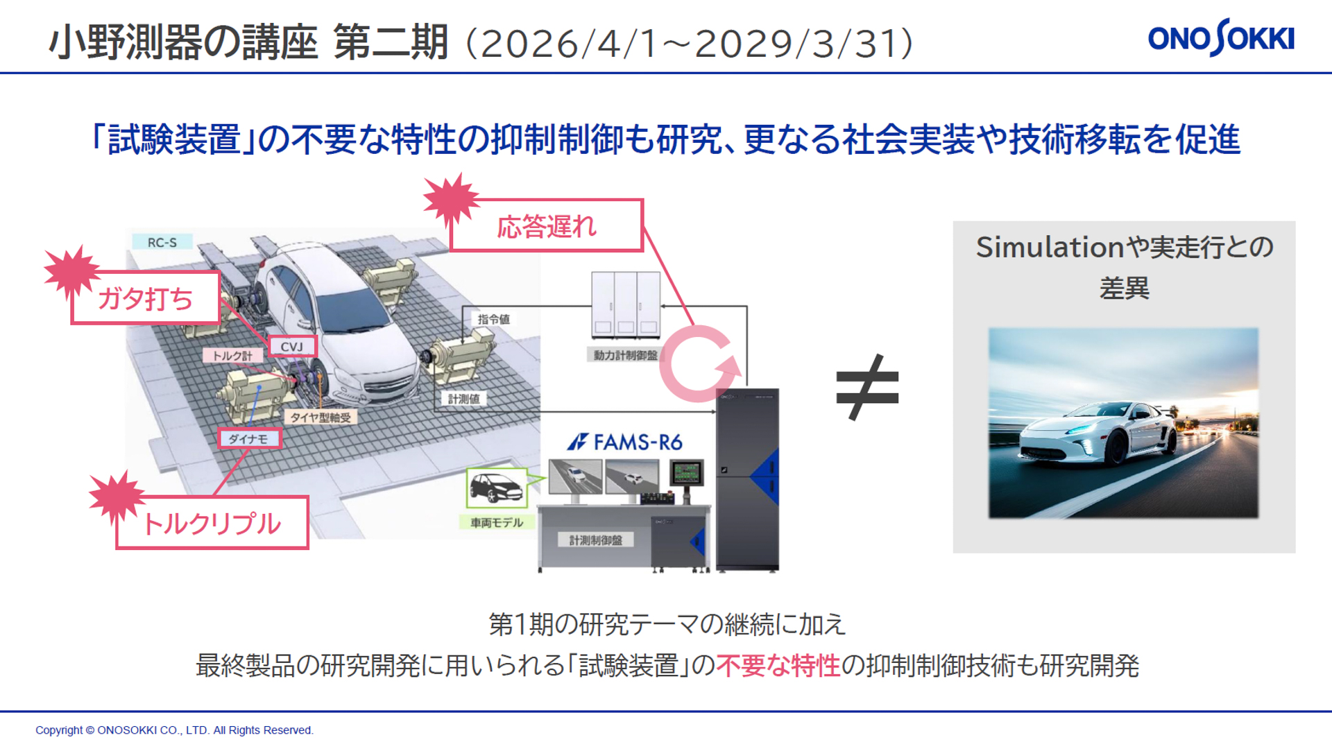 小野測器が第2期で行なう研究
