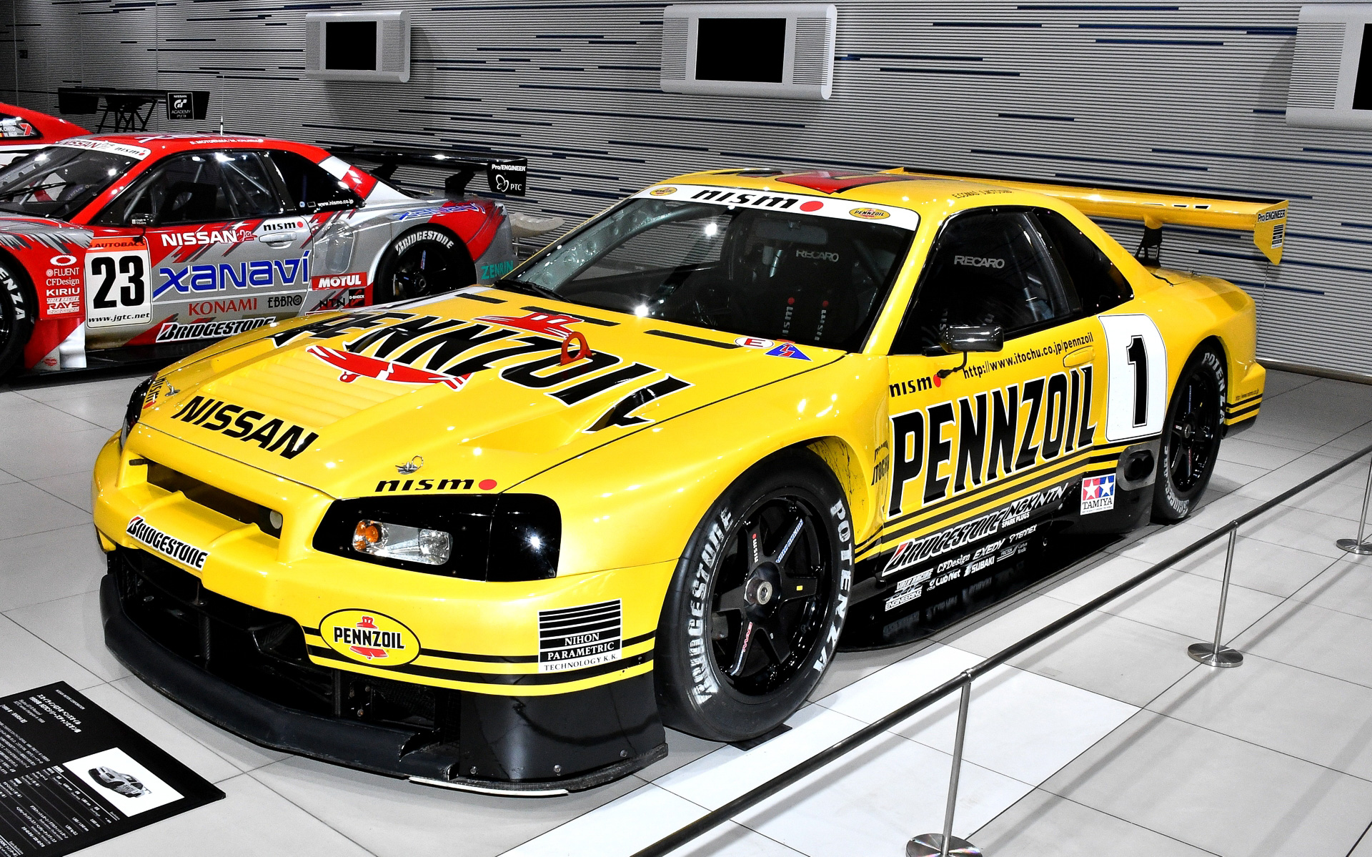 スカイラインGT-R ペンズオイル 1999年 JGTCシリーズチャンピオン車（BNR34型）