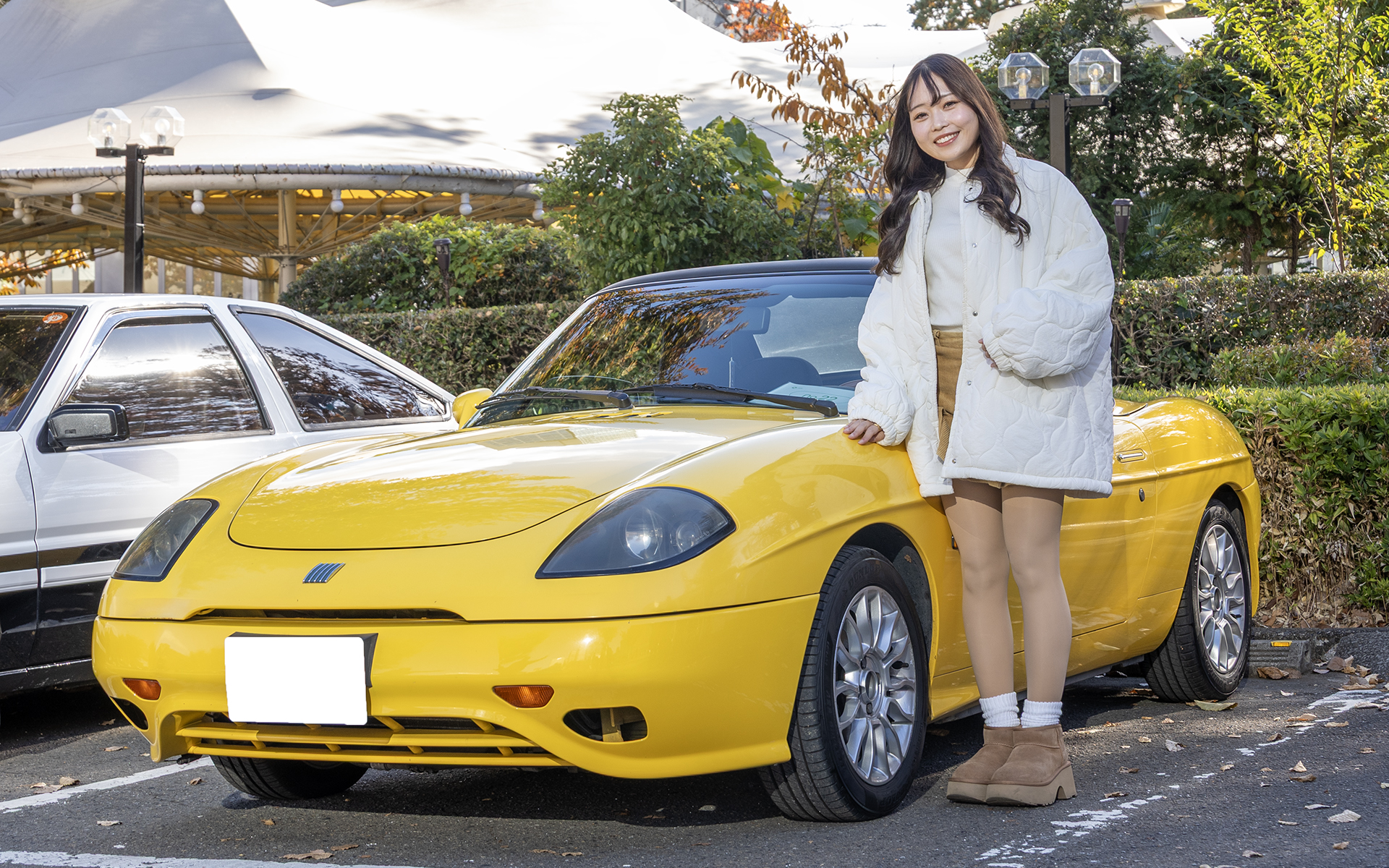 フィアット「バルケッタ」に乗る「ひかり」さん