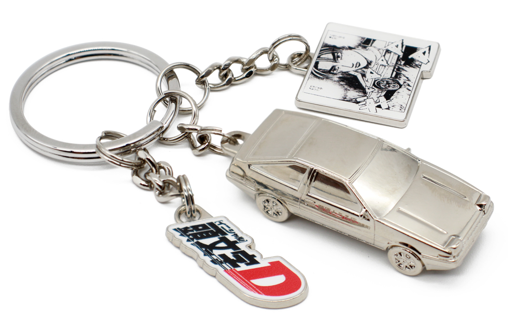 マンガ「頭文字D」に登場するトヨタ「スプリンター トレノ（AE86）」を精密に立体化したキーチェーン