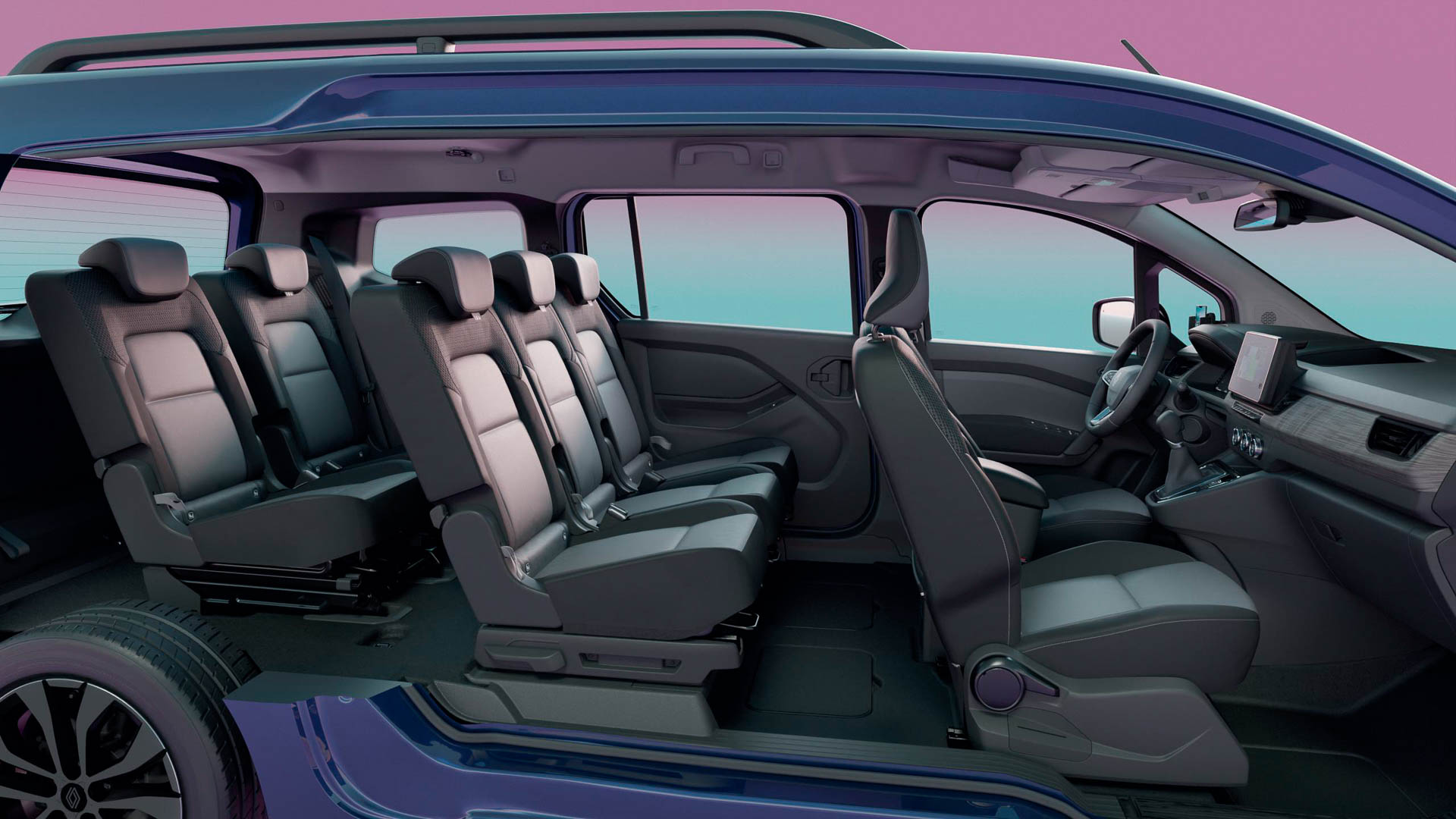 7人乗り特別仕様車「グランカングー」のインテリアイメージ