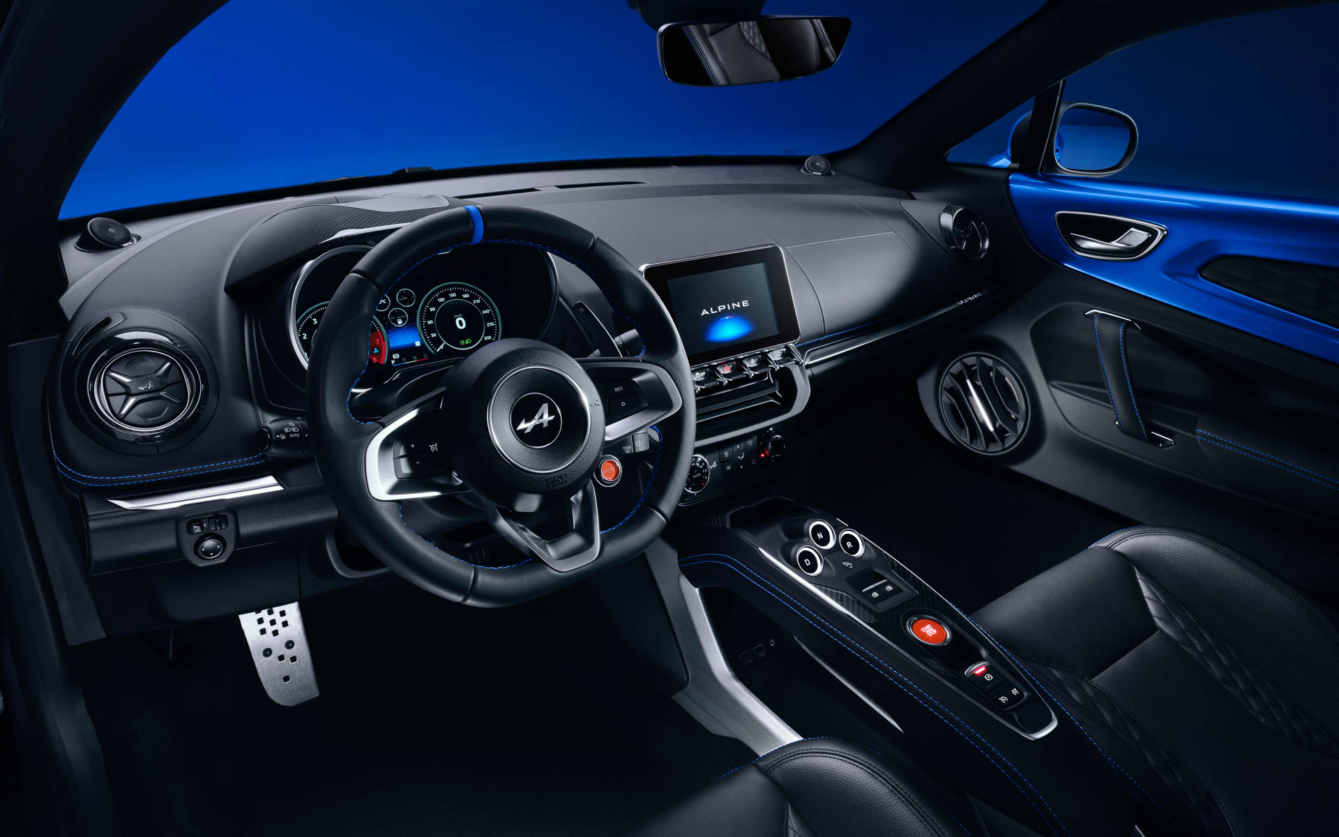 A110 ブルー アルピーヌ エディションのインテリア