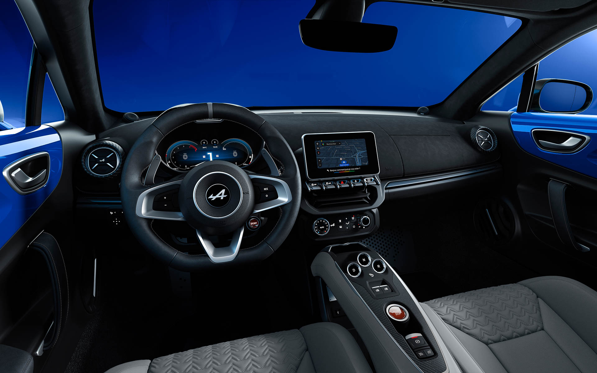 A110 GTS ブルー アルピーヌ エディションのインテリア