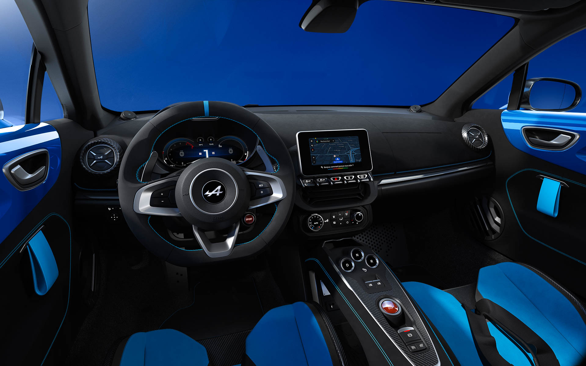 A110 R 70 ブルー アルピーヌ エディションのインテリア