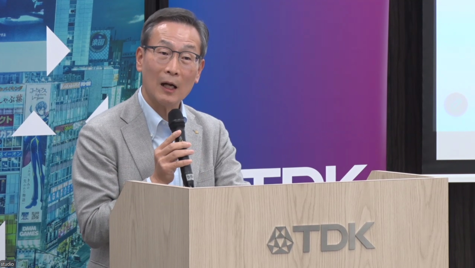 「TDK Investor Day 2025」に出席したTDK株式会社 代表取締役 社長執行役員CEO 齋藤昇氏