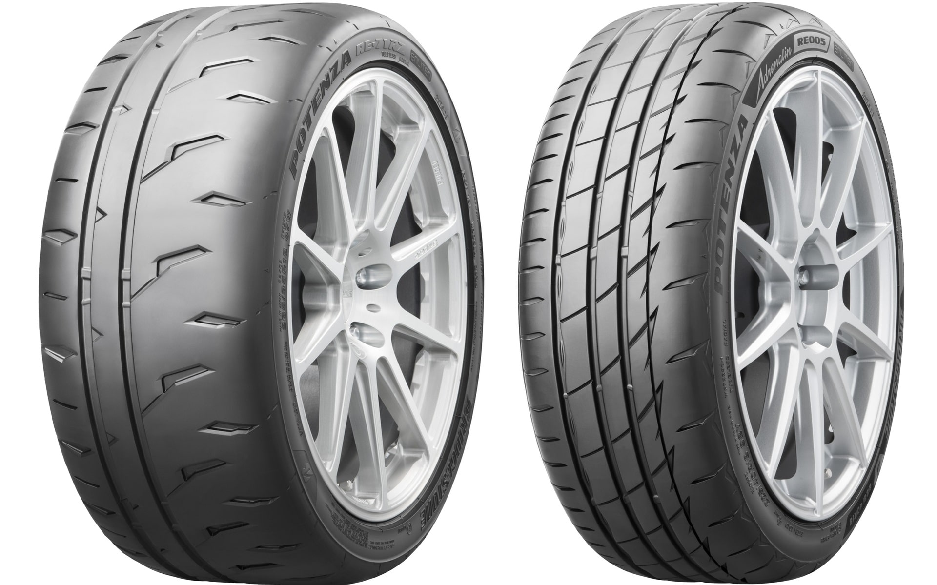 「ポテンザRE-71RZ」（左）と「ポテンザアドレナリンRE005」（右）を2026年2月に発売