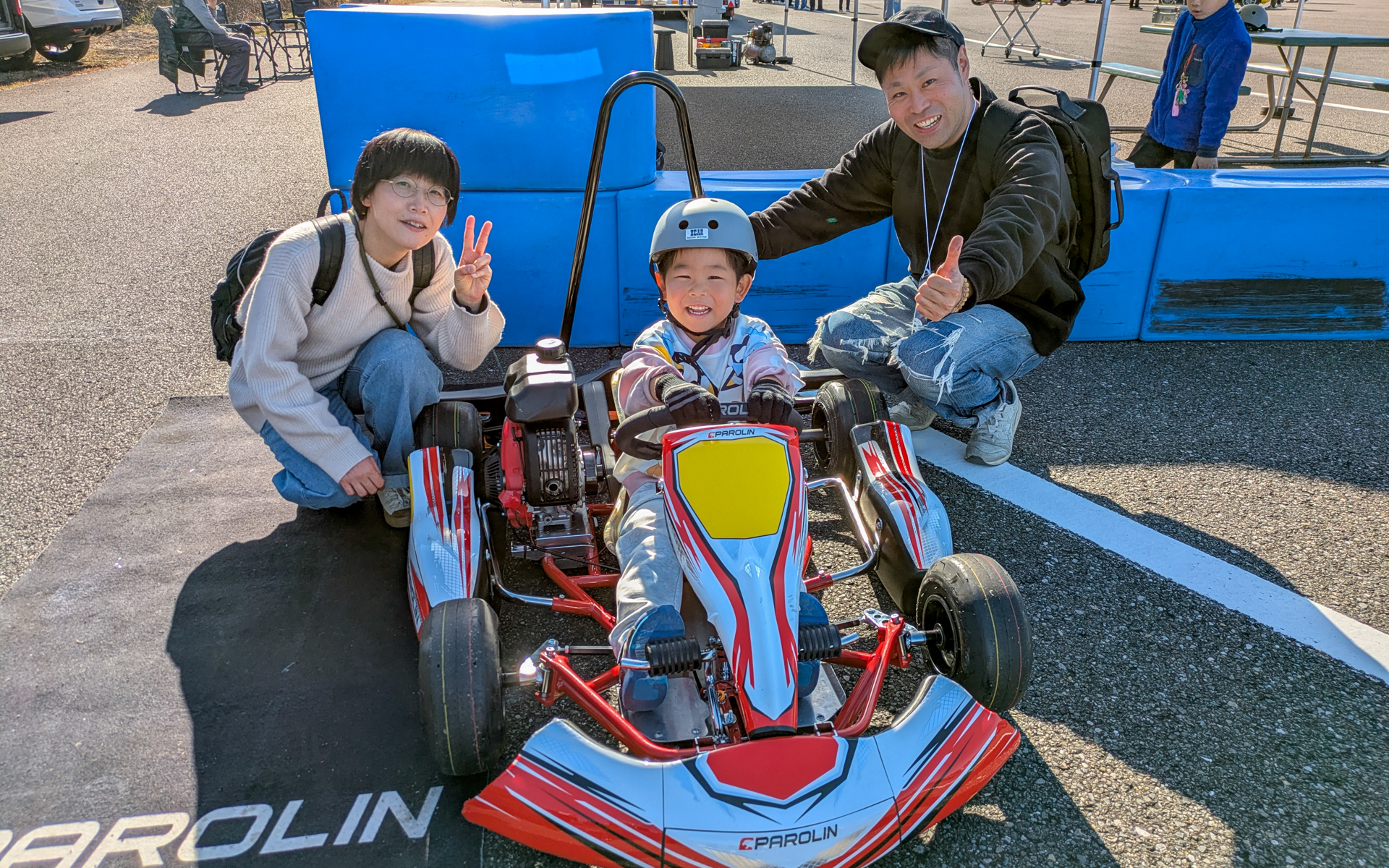 子供向けのカート体験場も用意されていました