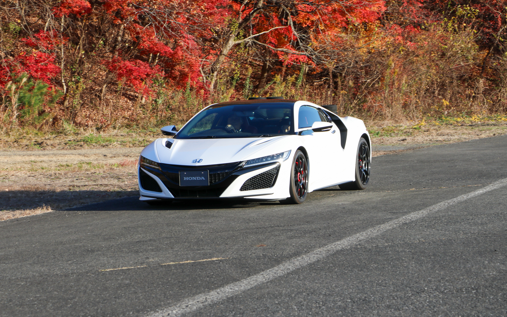 サプライズドライバーとして中嶋監督も登場。NSXで観客をおもてなししていました