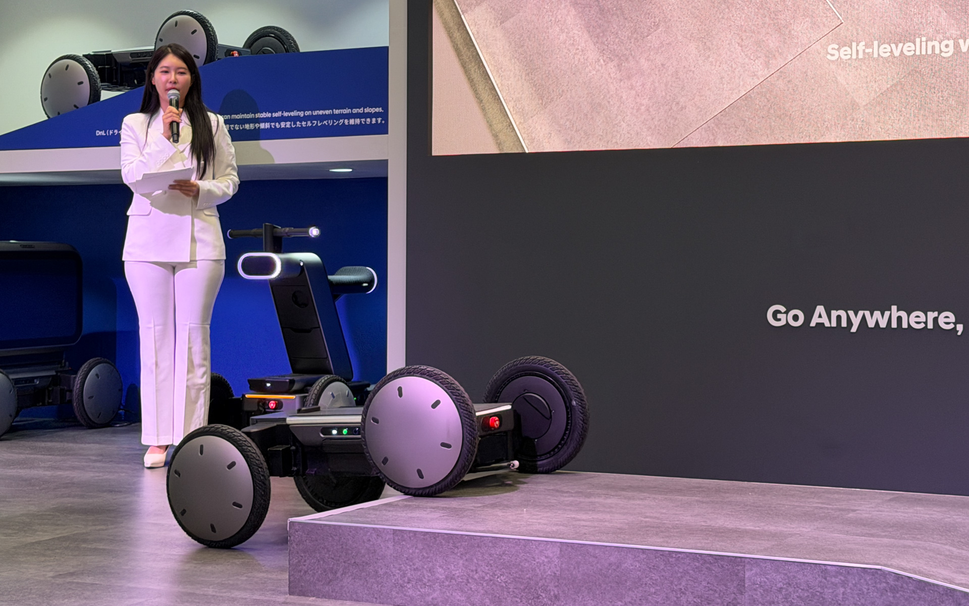 段差のあるコースも乗り越えていく