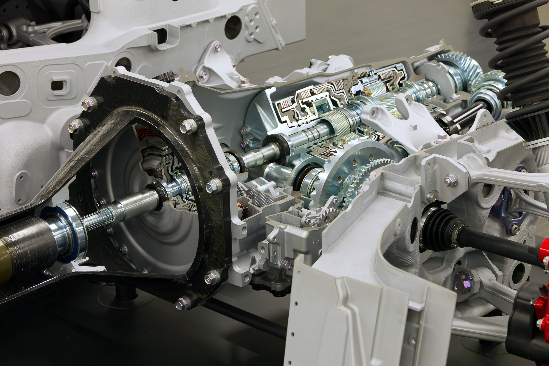 同じくリアのトランスアクスルを別角度から