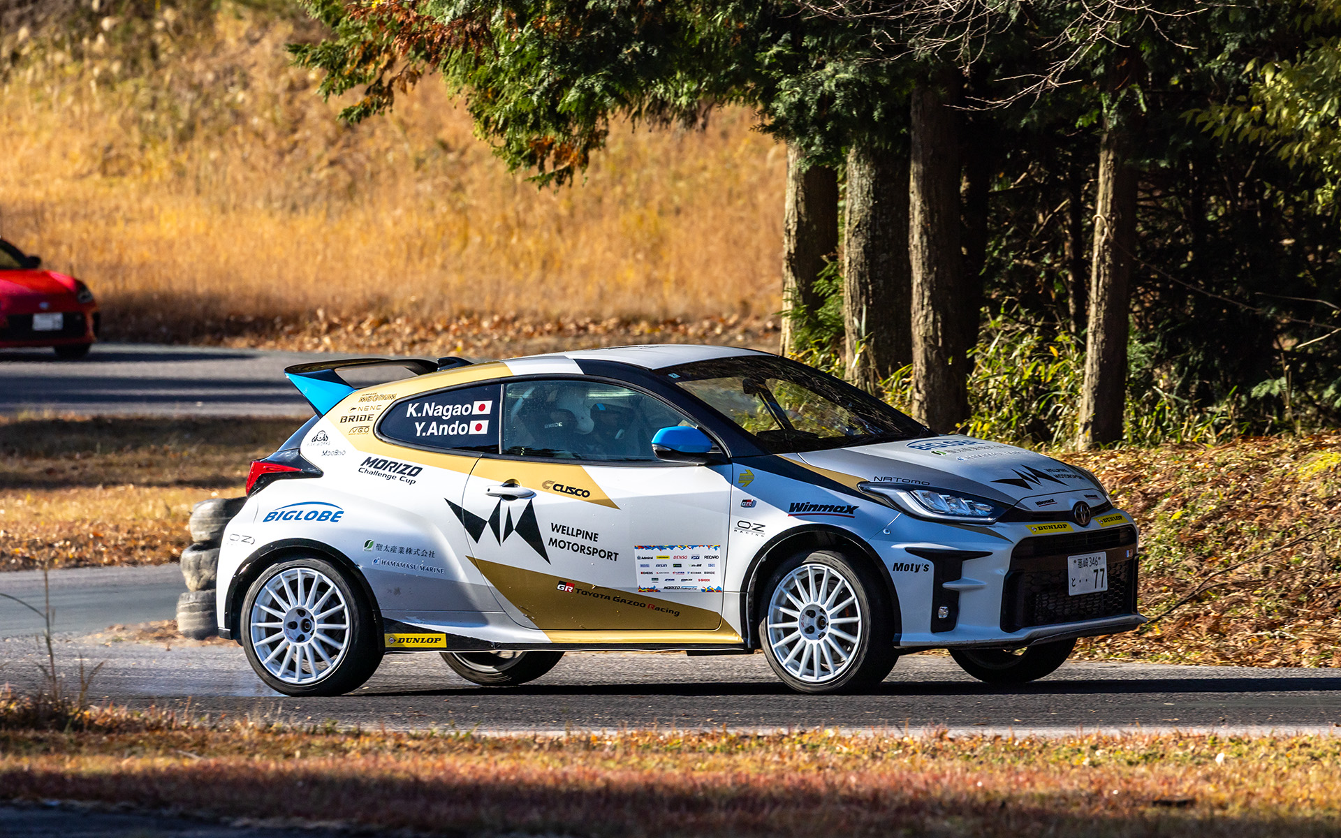 長尾綱也選手の走行