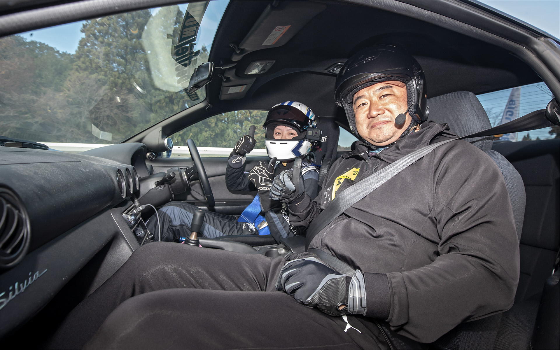 深田選手と同乗体験者