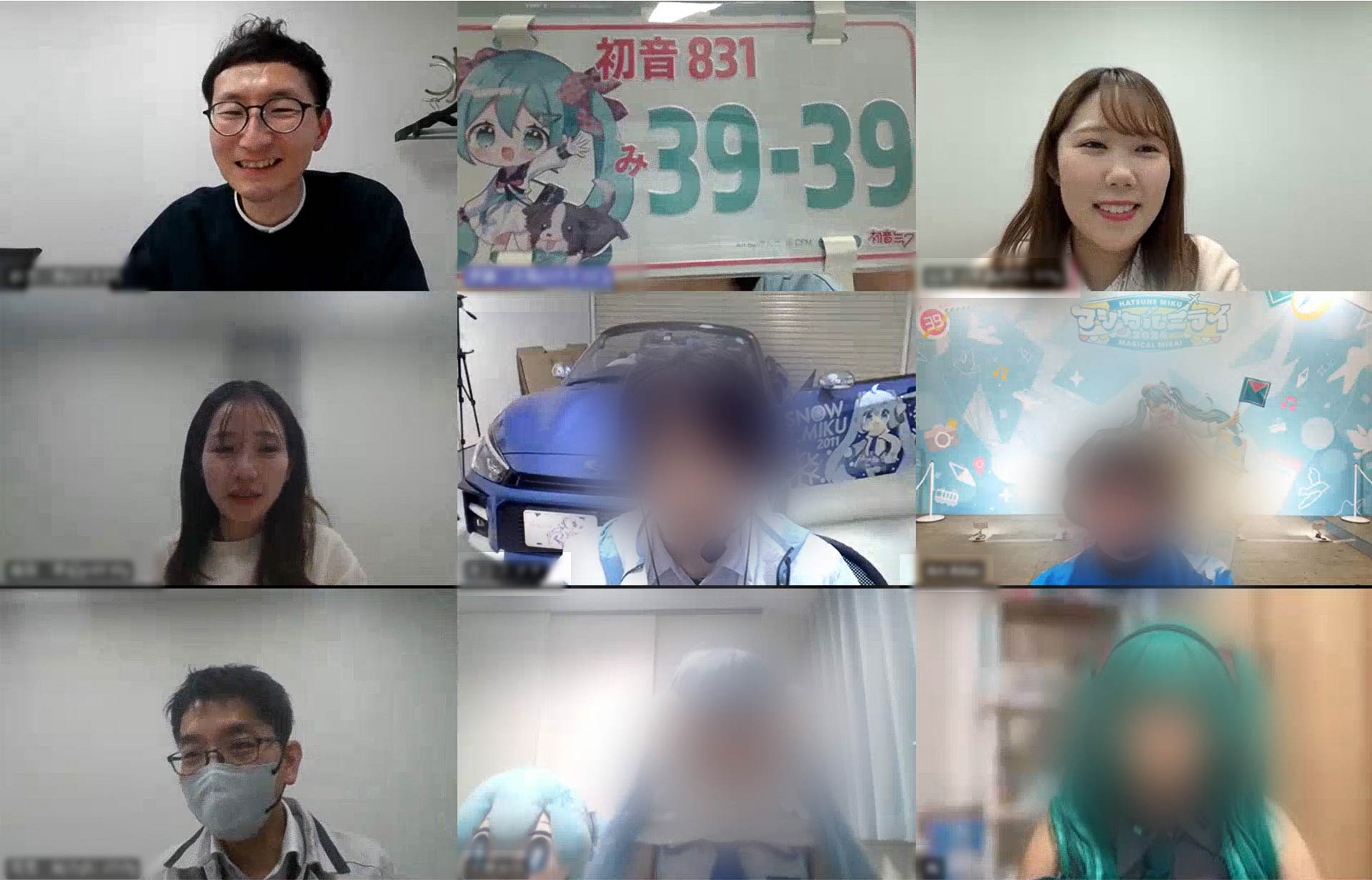 デザイン開発を進める中で、DBCと初音ミクファンによるオンラインミーティングやファンアンケートを通じて意見を幅広く集め、デザインに反映した