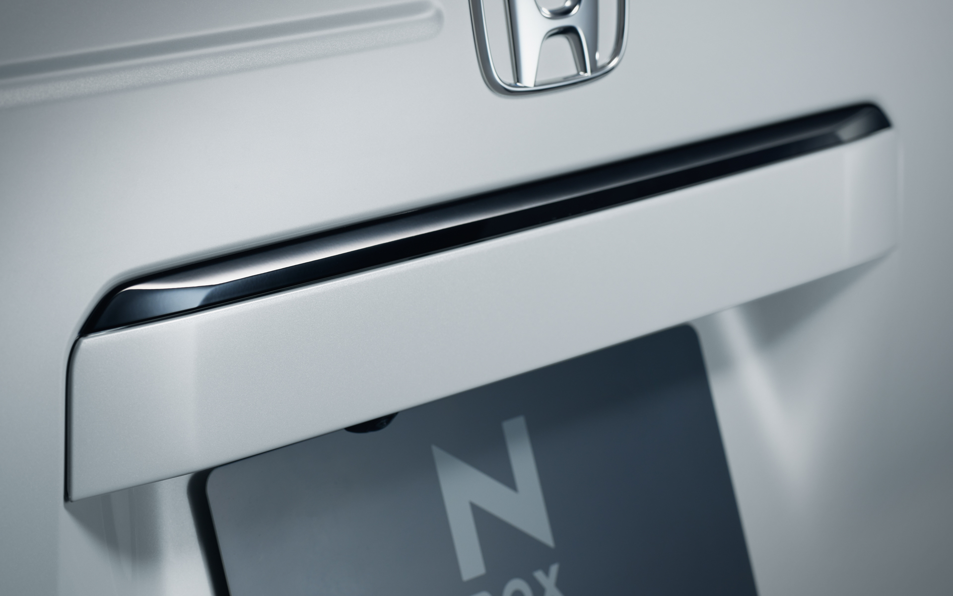 ベルリナブラック塗装リアライセンスガーニッシュ