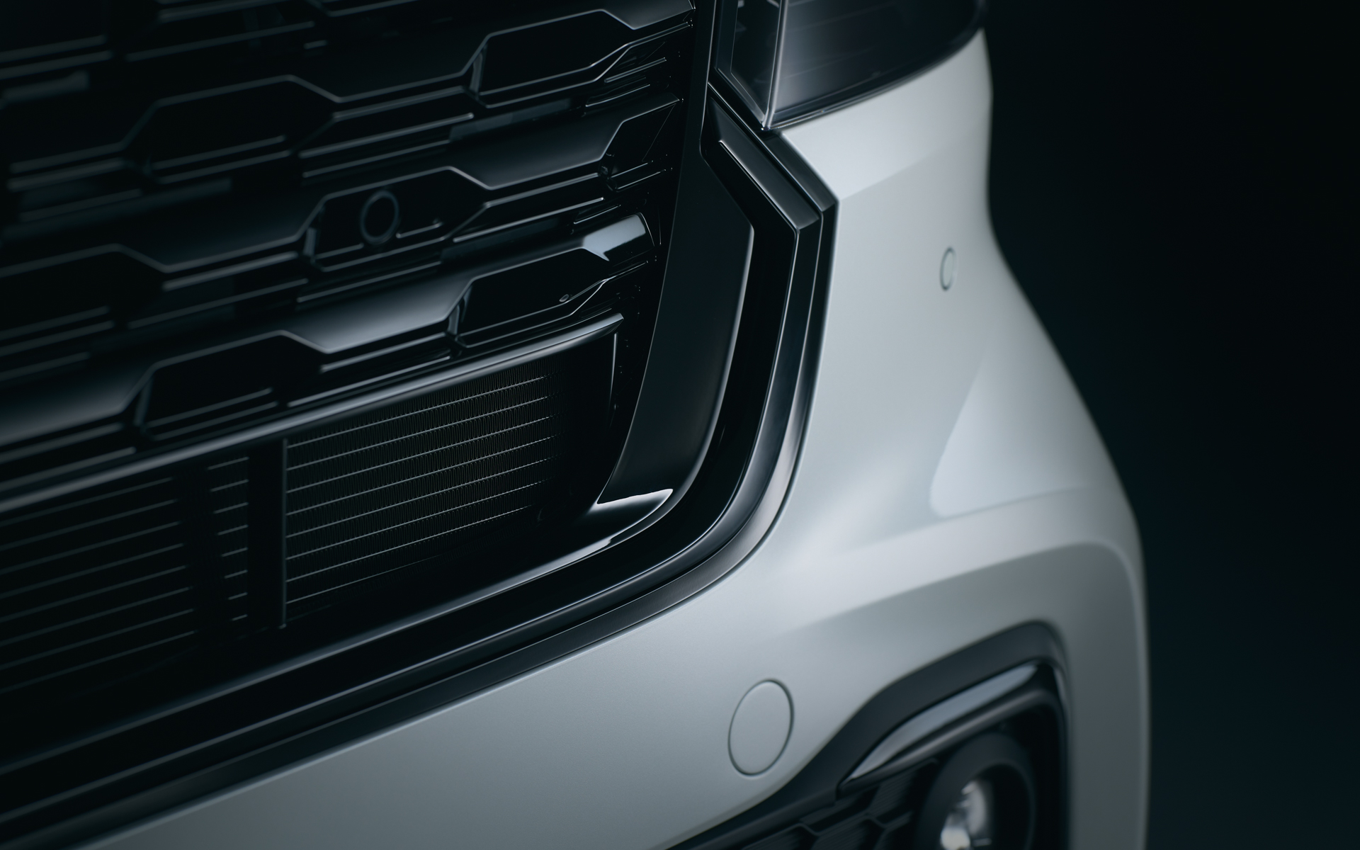 ベルリナブラック塗装のカスタムデザインフロントグリル