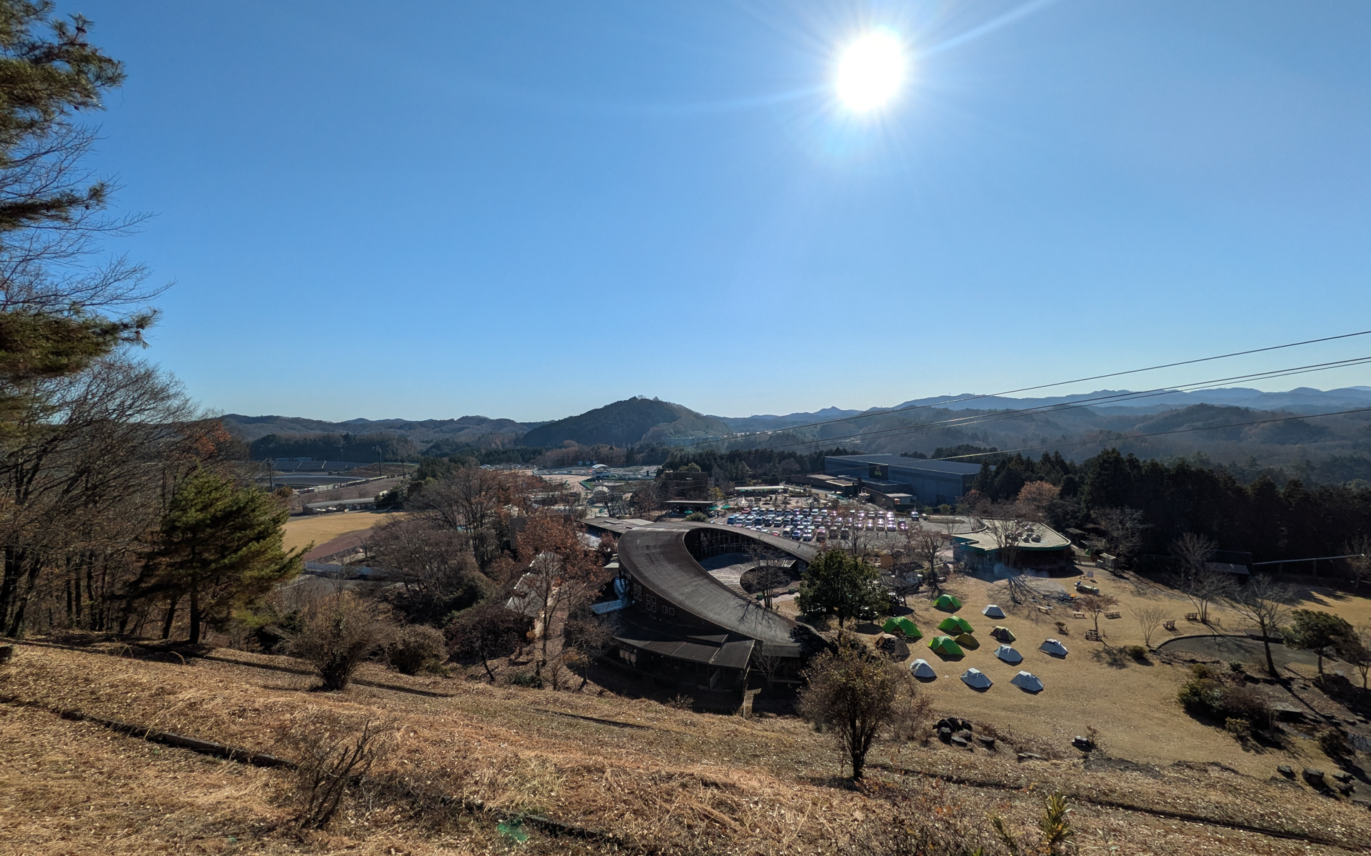 高台からの見晴らしのいい景色