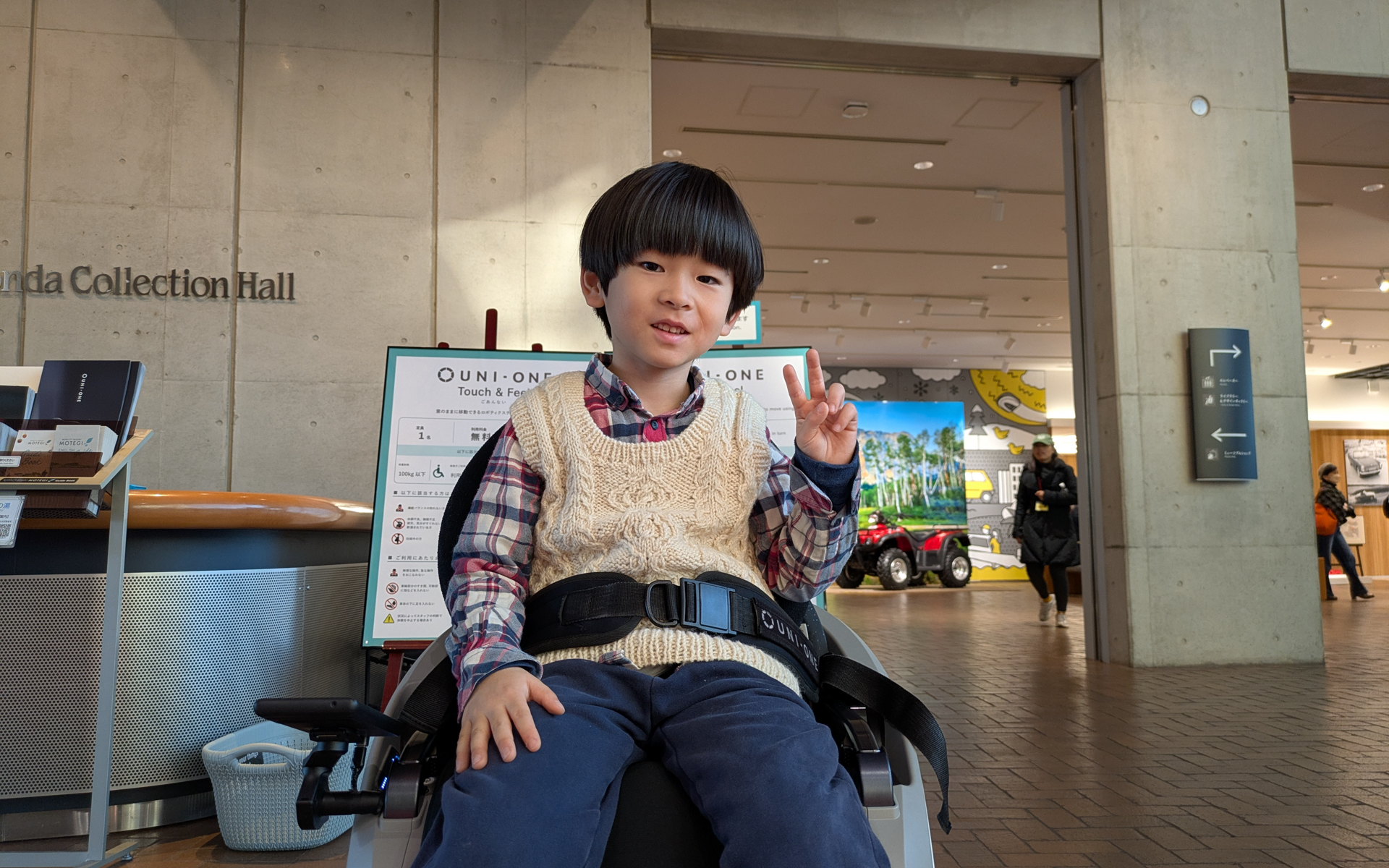 株主優待の体験会参加者の子供たちは、すぐに乗り方をマスターして楽しんでいた