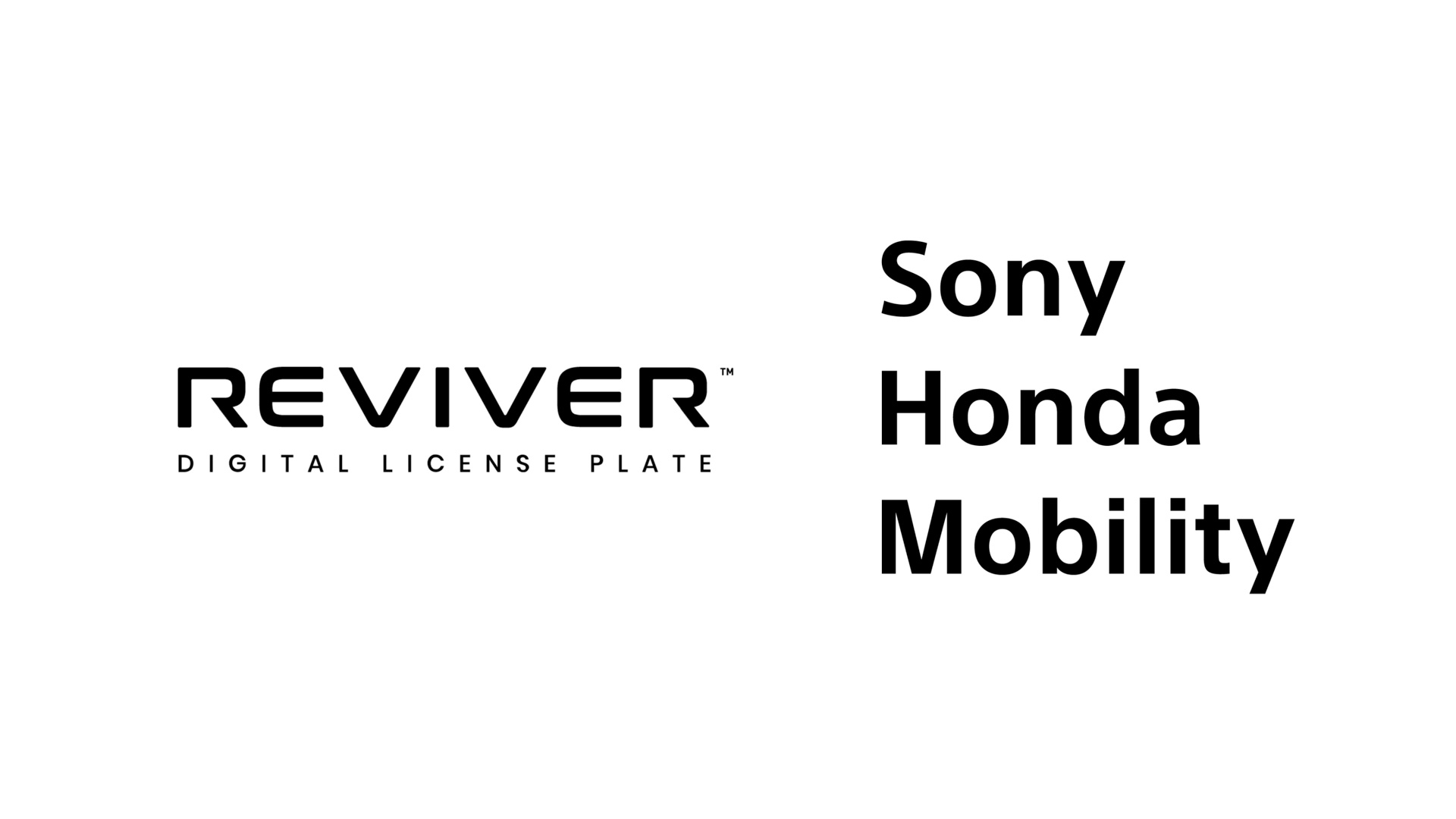 ソニー・ホンダモビリティの米国法人Sony Honda Mobility of America Inc.（SHMA）は、世界初のデジタルライセンスプレート開発企業Reviverとの提携を発表