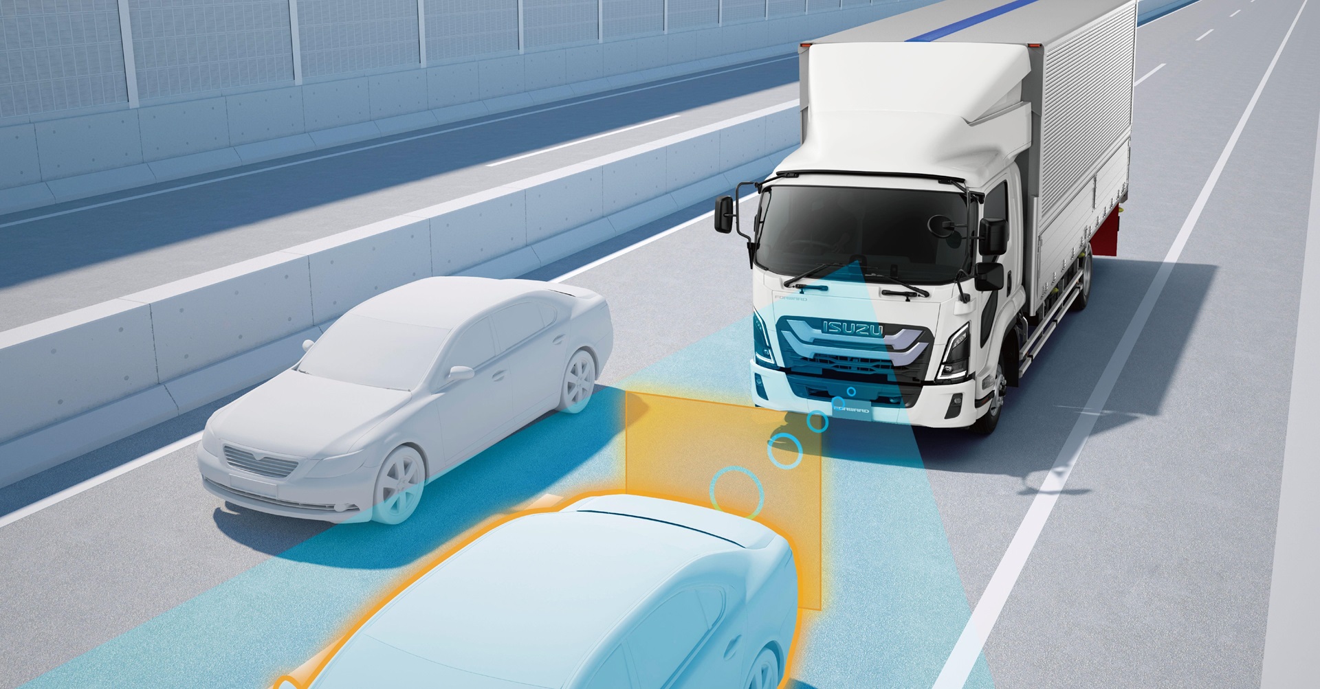 車間距離クルーズ作動イメージ