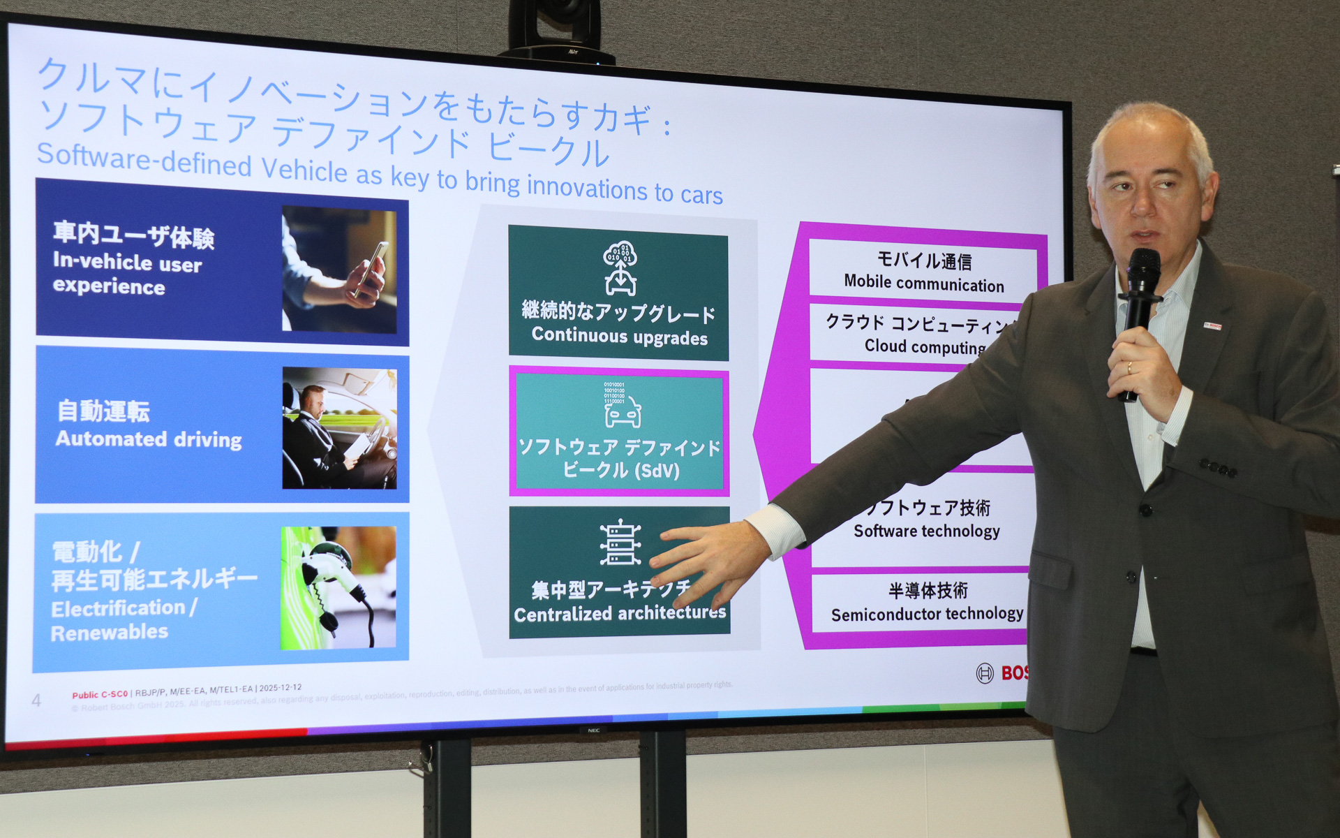ボッシュが主催した「SDV勉強会」の様子