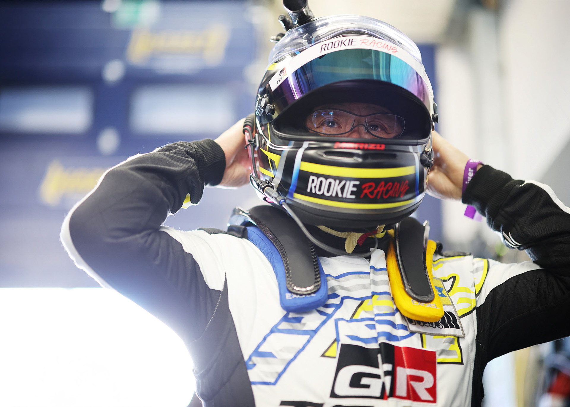 モリゾウ選手としてニュルブルクリンク24時間レースなどに挑む豊田章男氏（提供：JRPA）