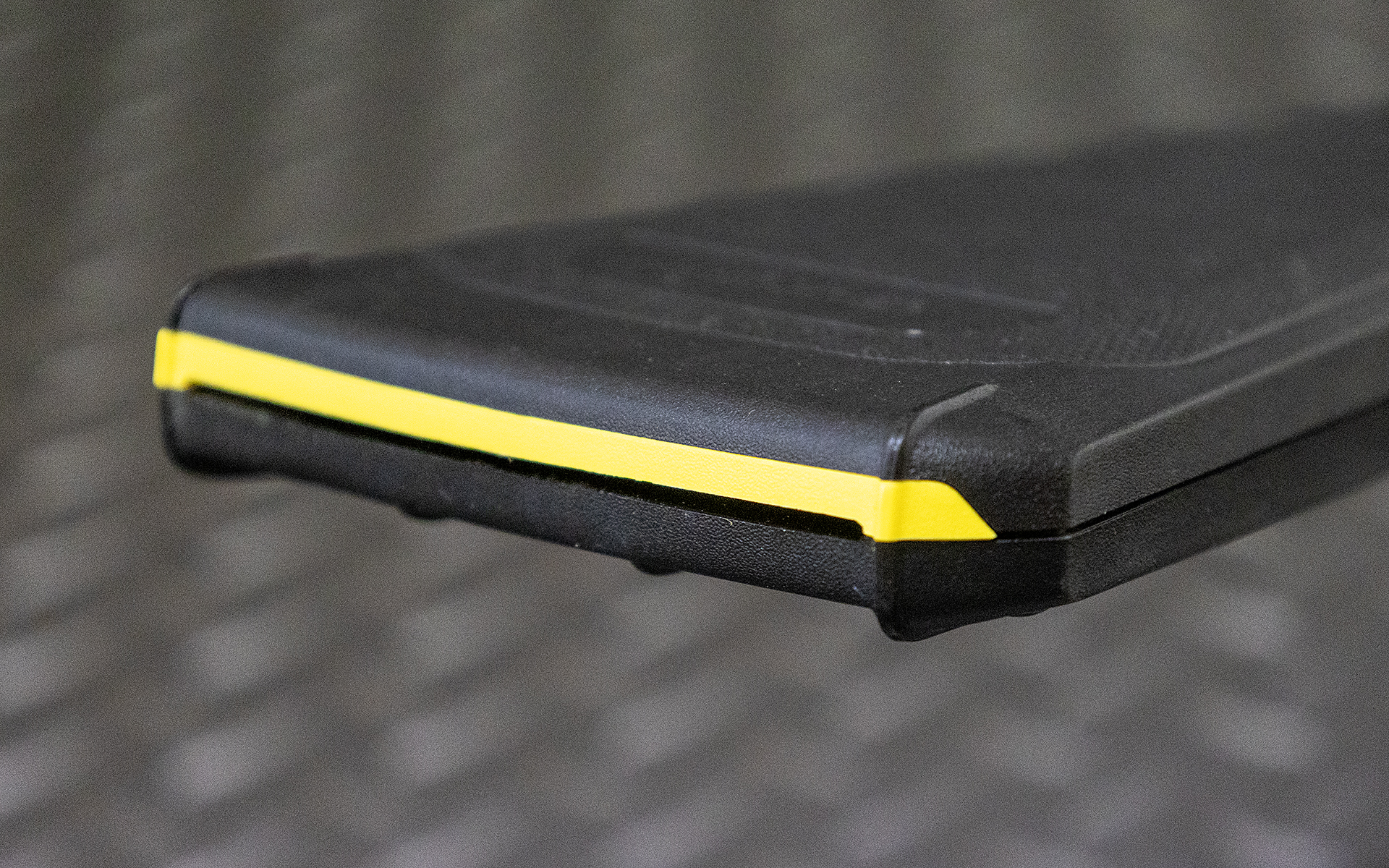 噴射口のアップ。噴射口の幅はかなり狭く設定している