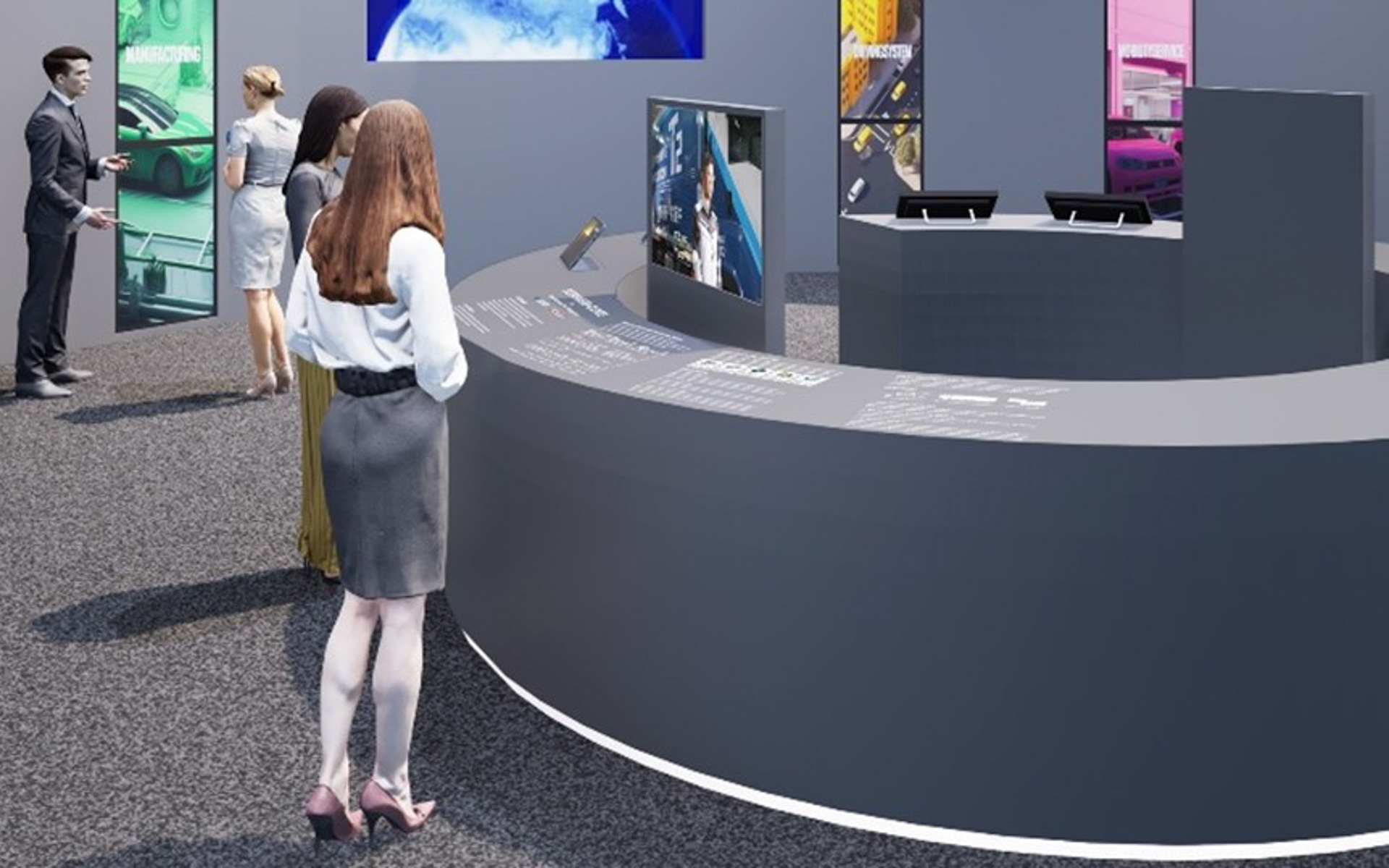 ブースでは、「センシングコア」について、世界で実用化と実装が進む「未来の自動運転社会への貢献」「技術プラットフォームとしての現在の取り組み」を紹介する