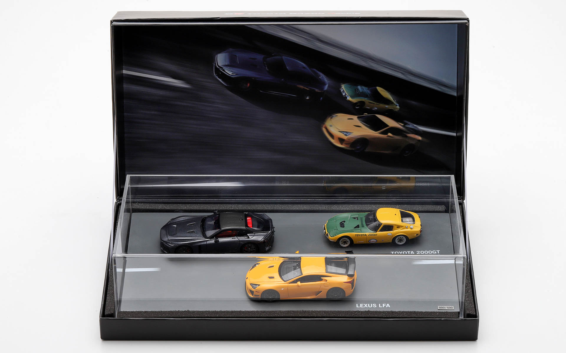 1/43スケールモデルカー（GR GT/LEXUS LFA/TOYOTA 2000GT）3台セット　販売予定価格6万9850円