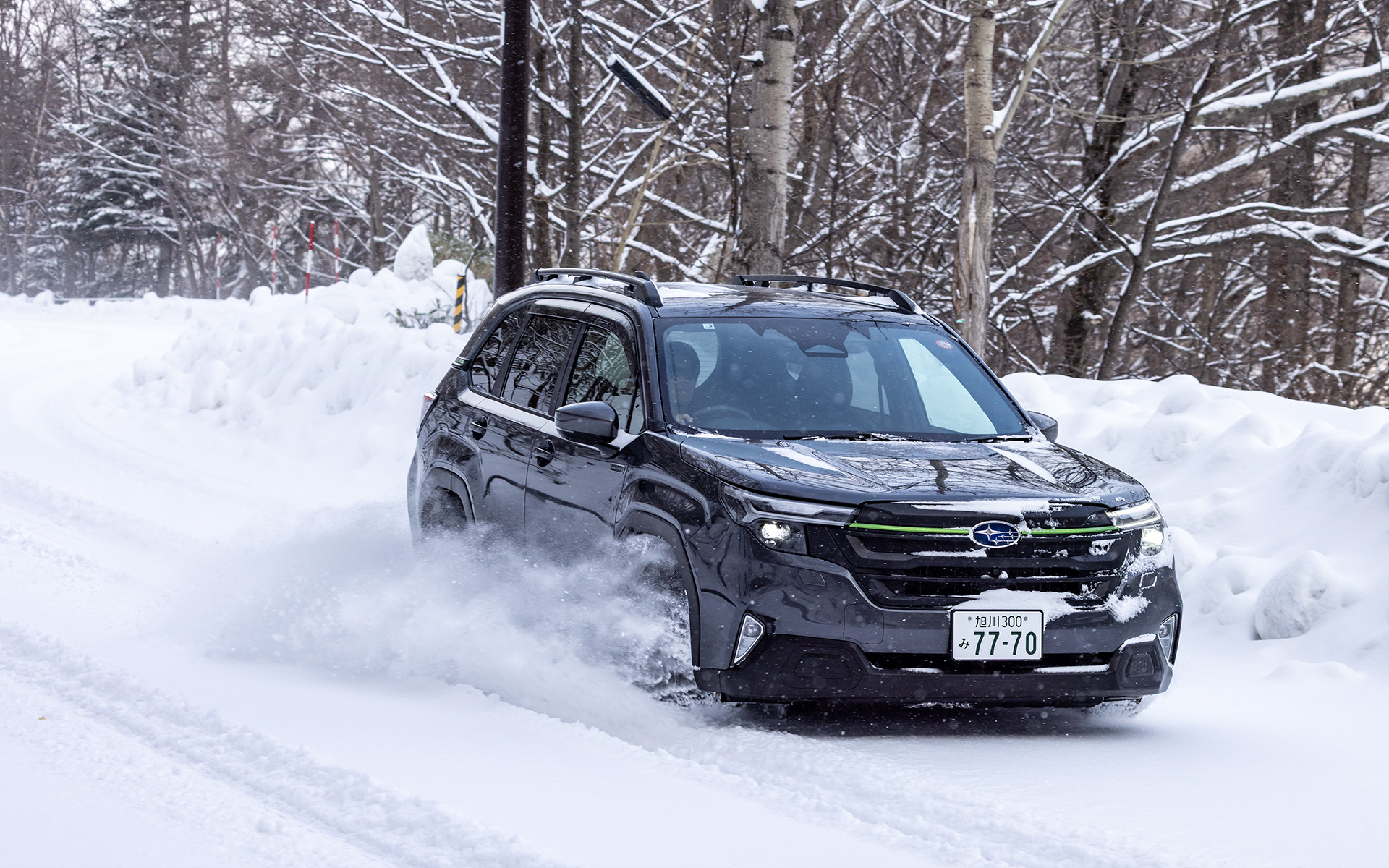「フォレスター X-BREAK S:HEV EX」でさまざまな雪道を走り倒した