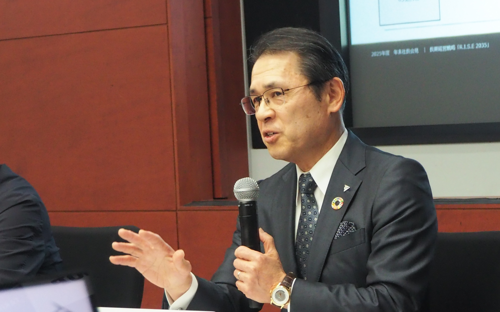 北米での展開について語る山本社長