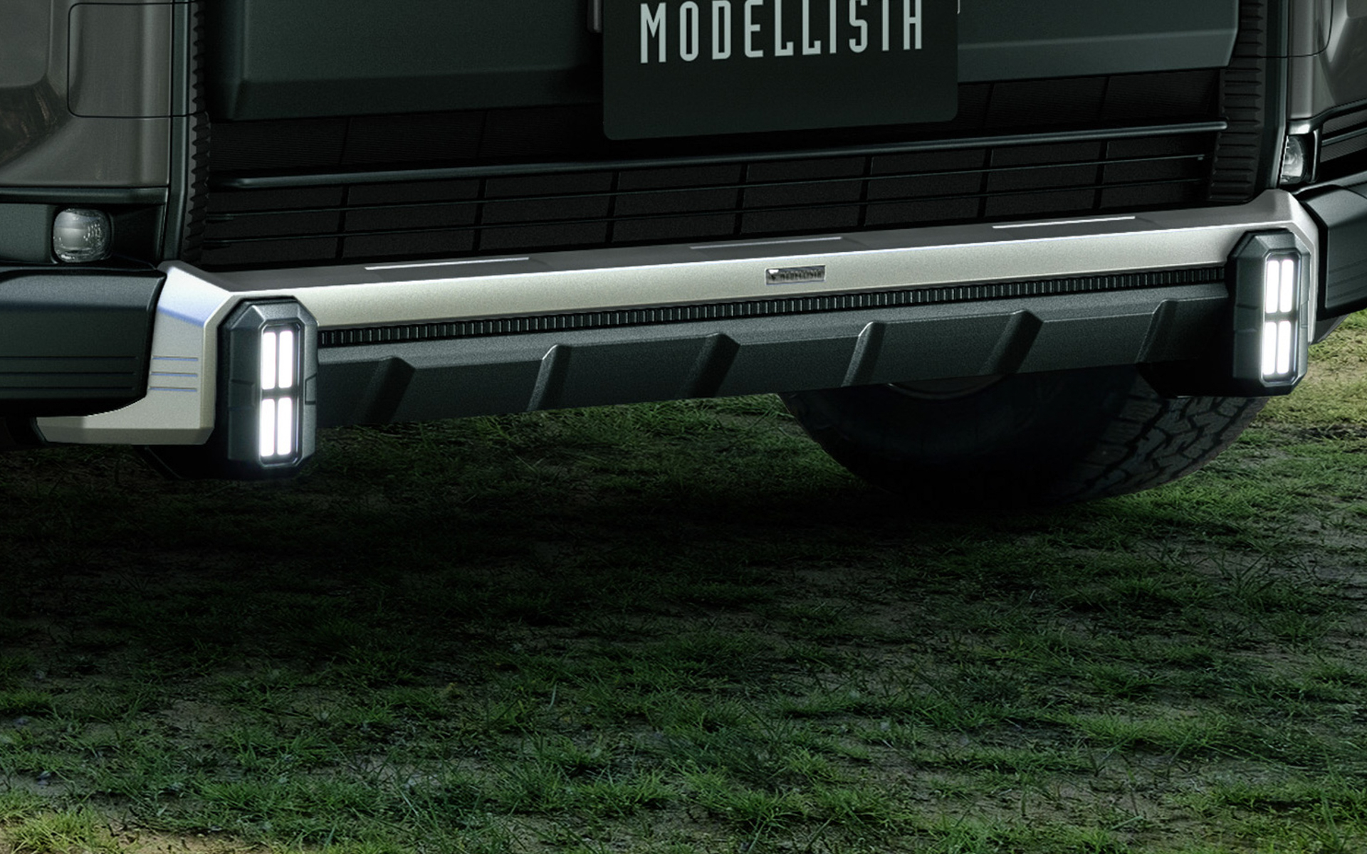 フロントバンパーガーニッシュ（LED付き）※セット購入のみ