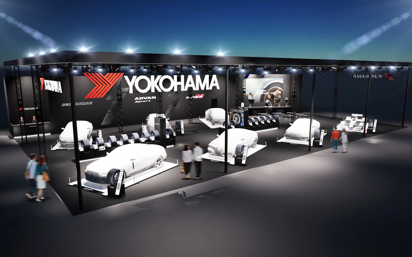 横浜ゴムのタイヤブースイメージ