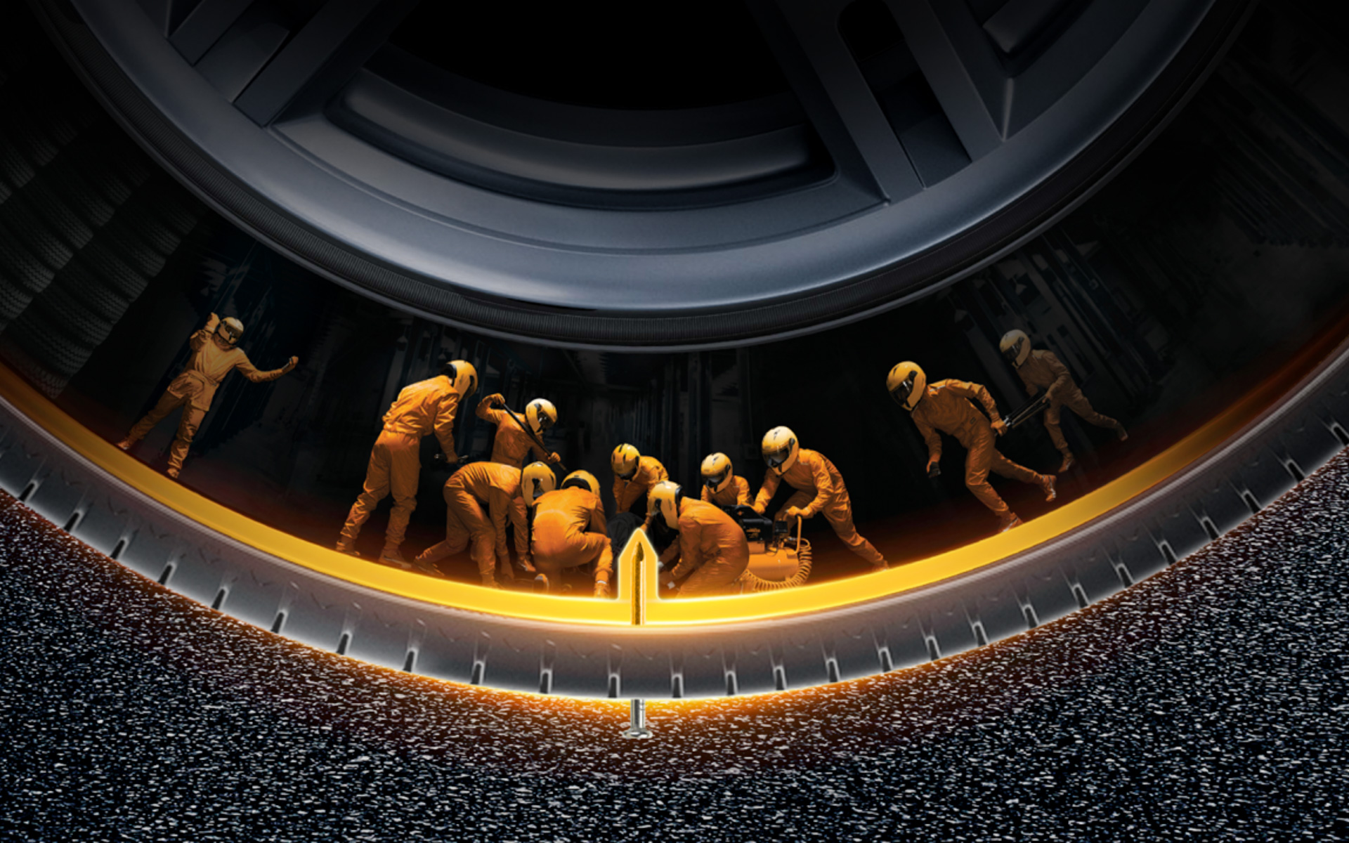 ExtremeContact XC7「ContiSeal テクノロジー」を体験してもらう体感型アクティビティスペースを用意