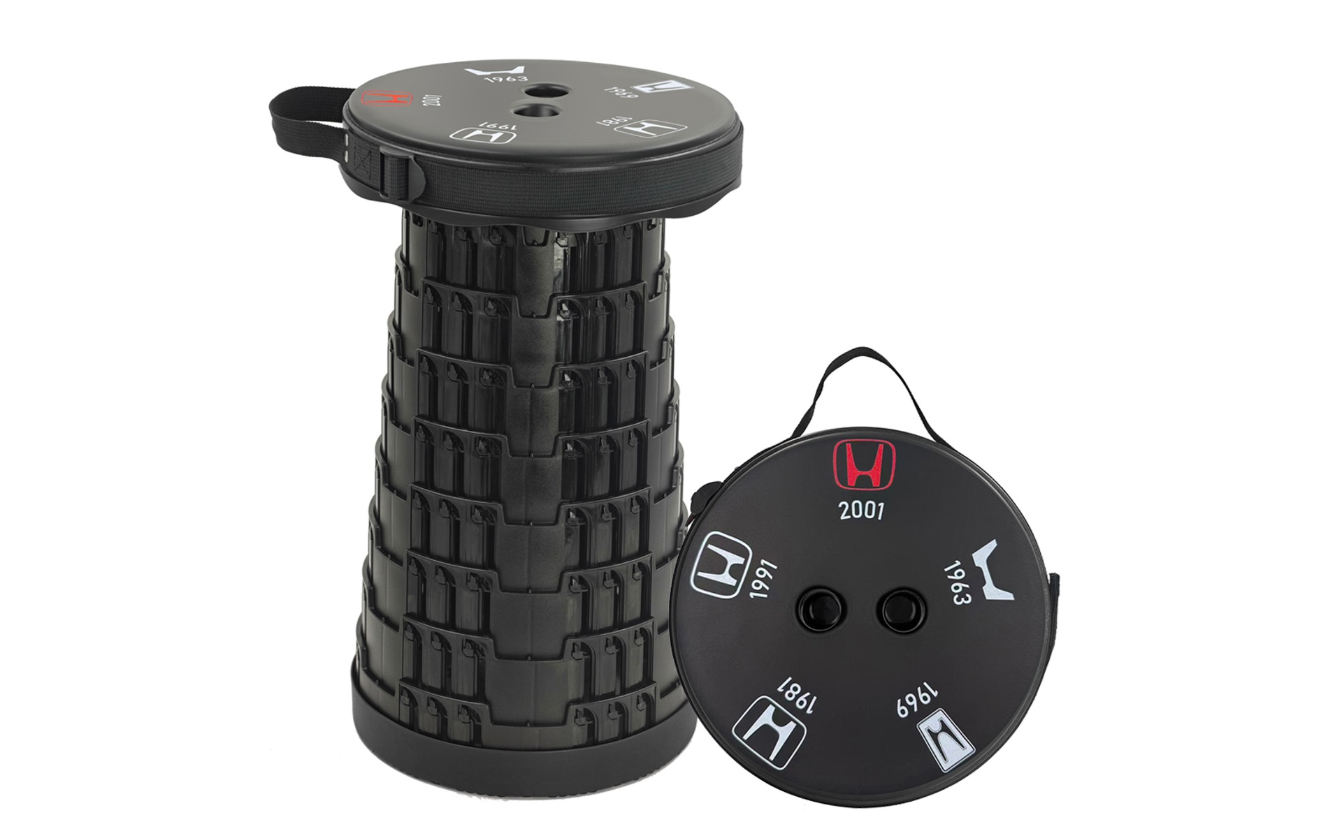 ホンダの「H」マークロゴをモチーフにした「折りたたみスツール（椅子）」が登場