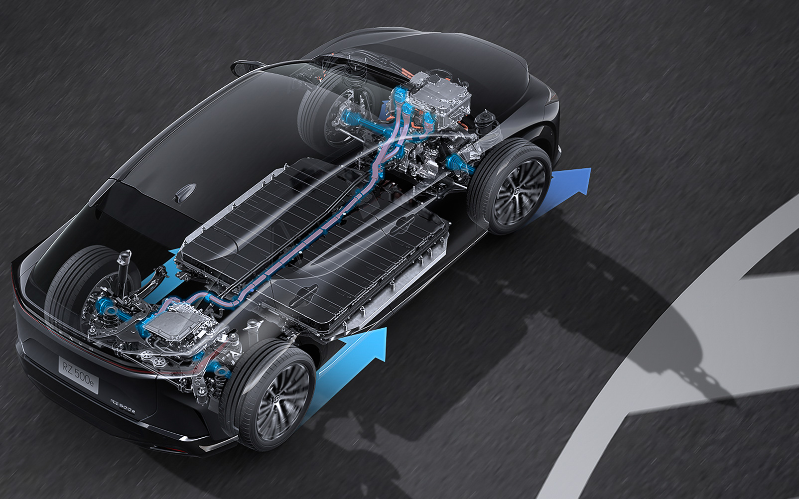 4WDモデルでは、電動4WDシステム「DIRECT4」の特性を変更