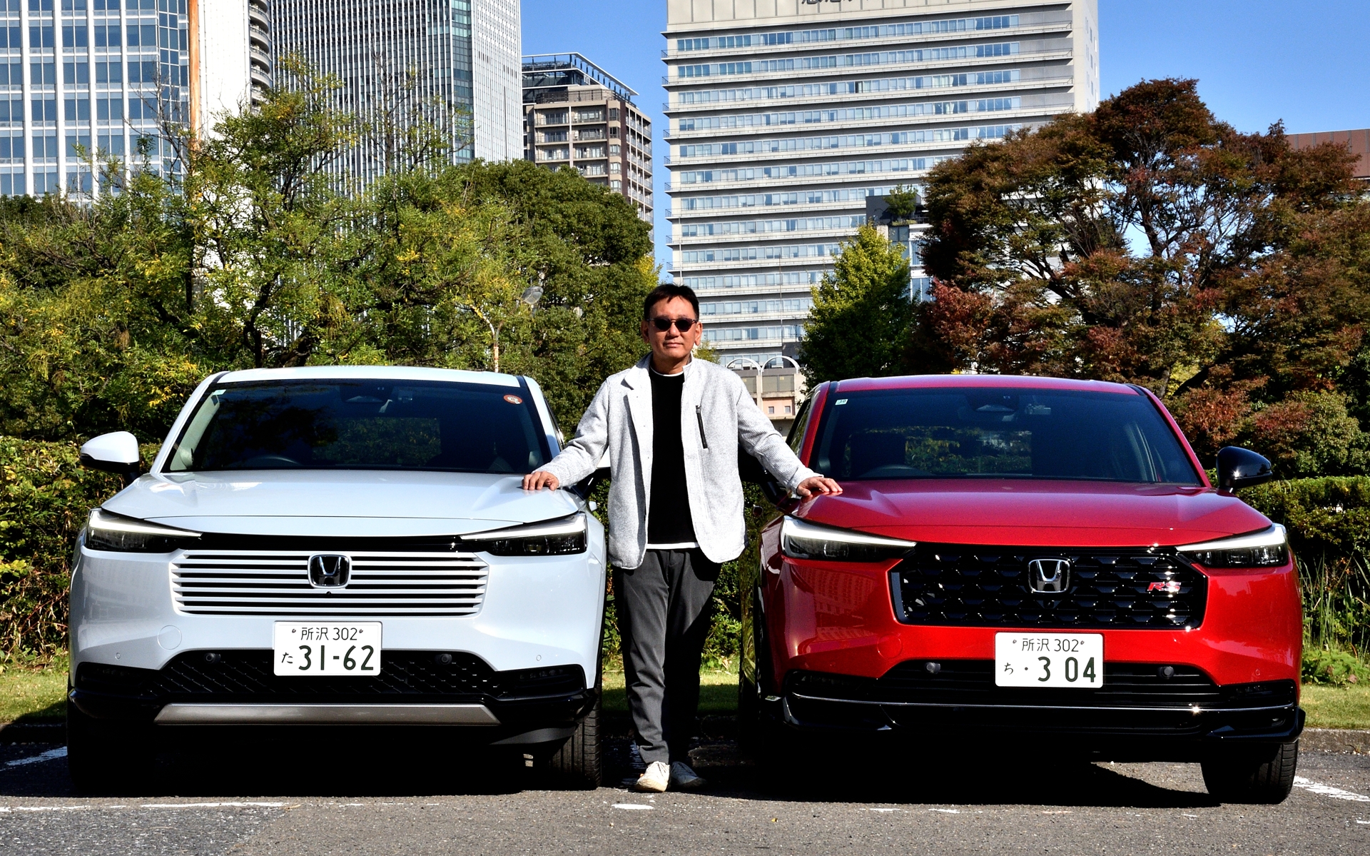 短い時間ではあったが、今回の試乗会では左の2WD（FF）と右の4WDをまとめて試乗した