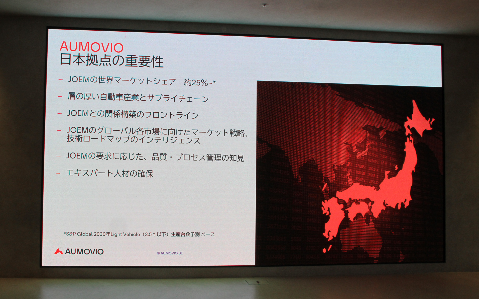 日本拠点の重要性について