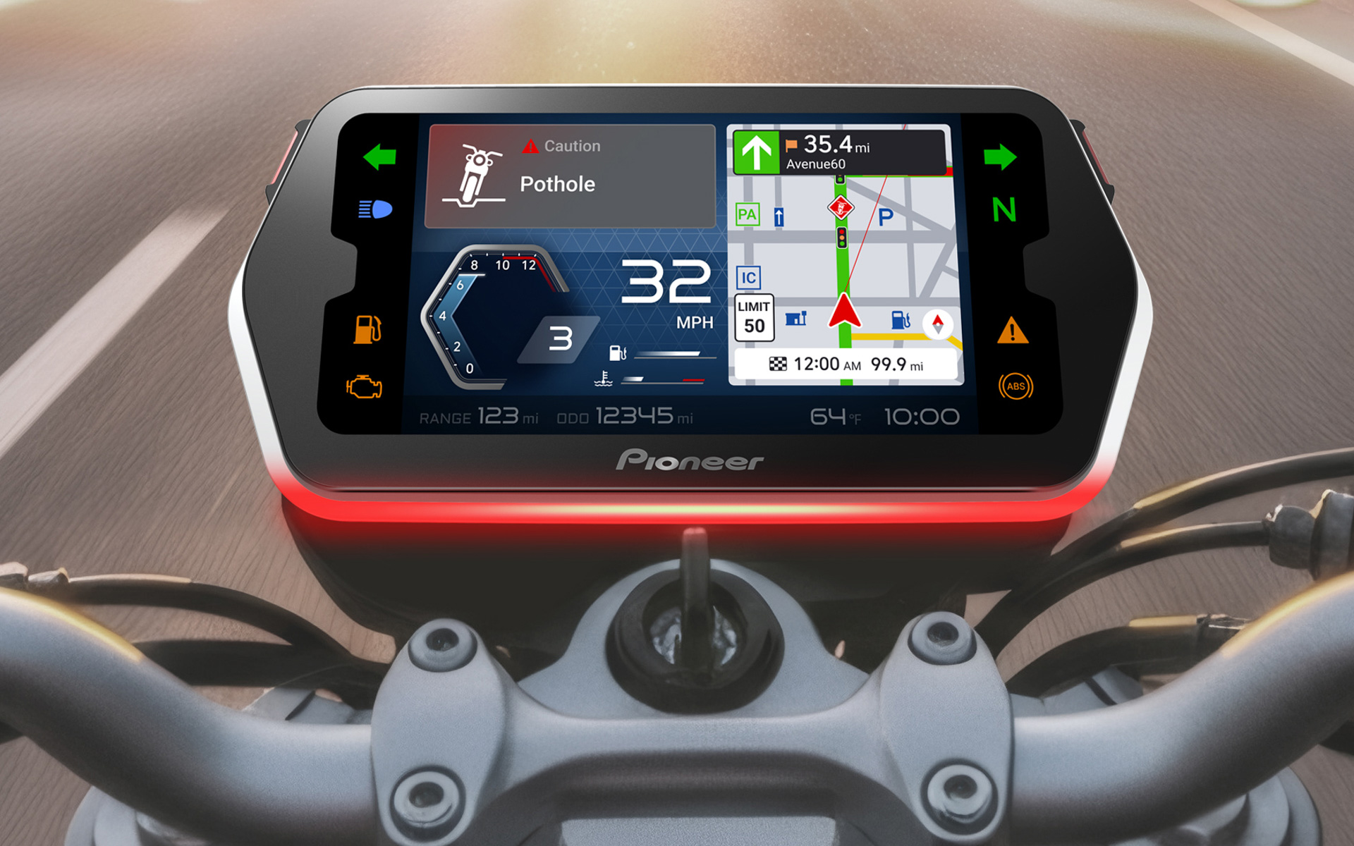 二輪車向けUXソリューション「Pioneer Ride Connect」