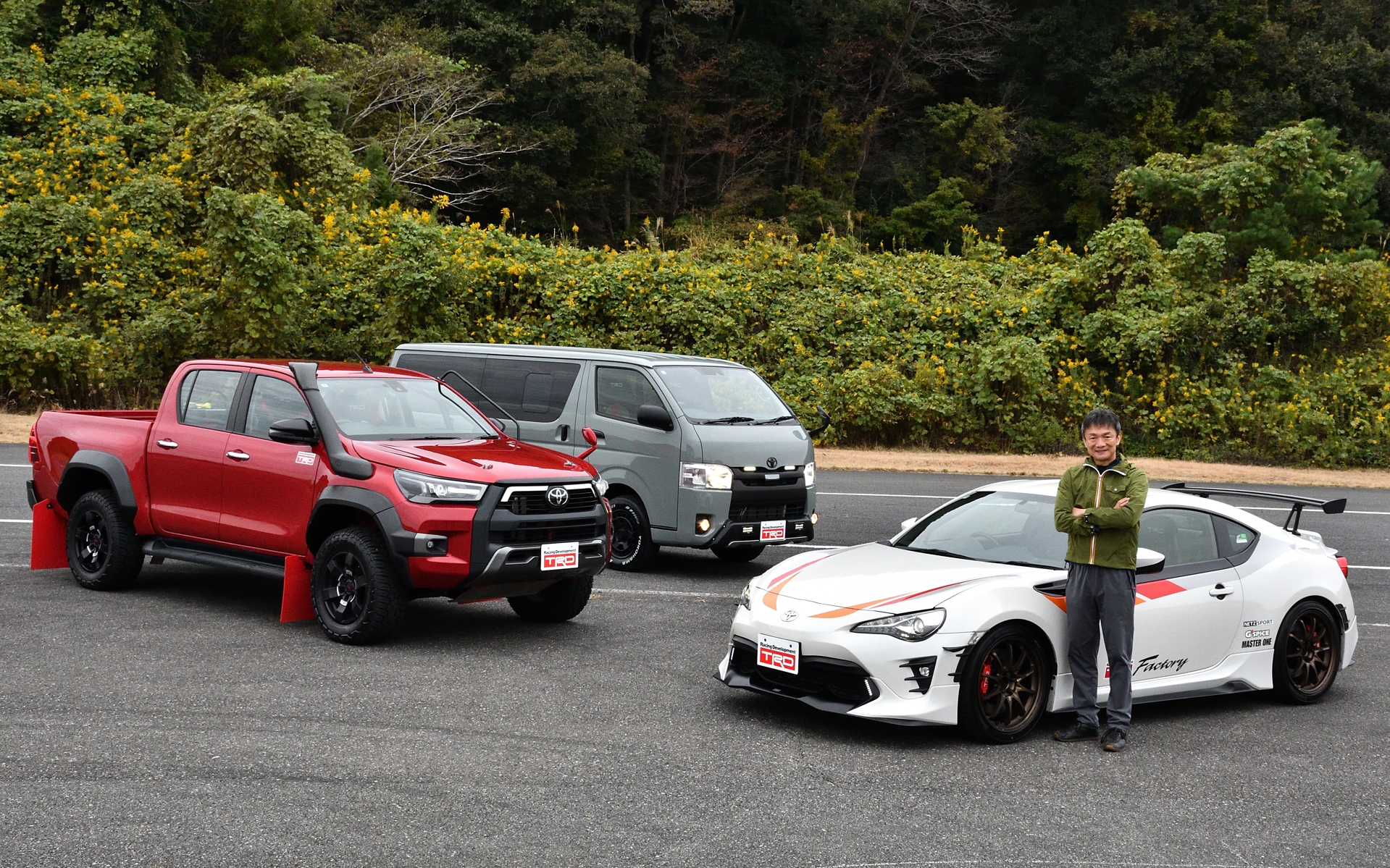 すべてTRDのこだわりを感じられるデモカーだった