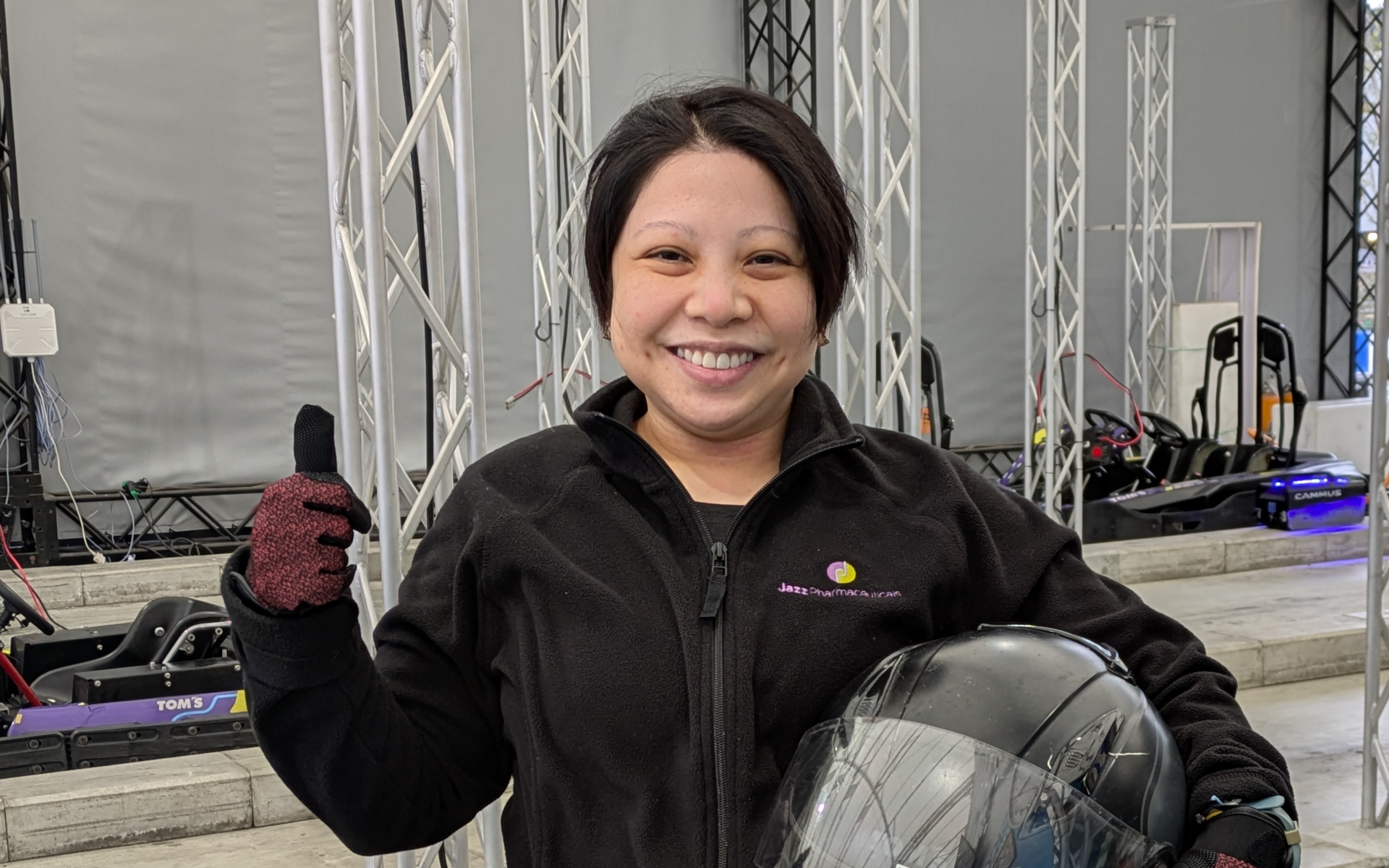 今回初級コースに参加していたルイズ・ワンダさん。15年前にアメリカから日本に移住したとのこと