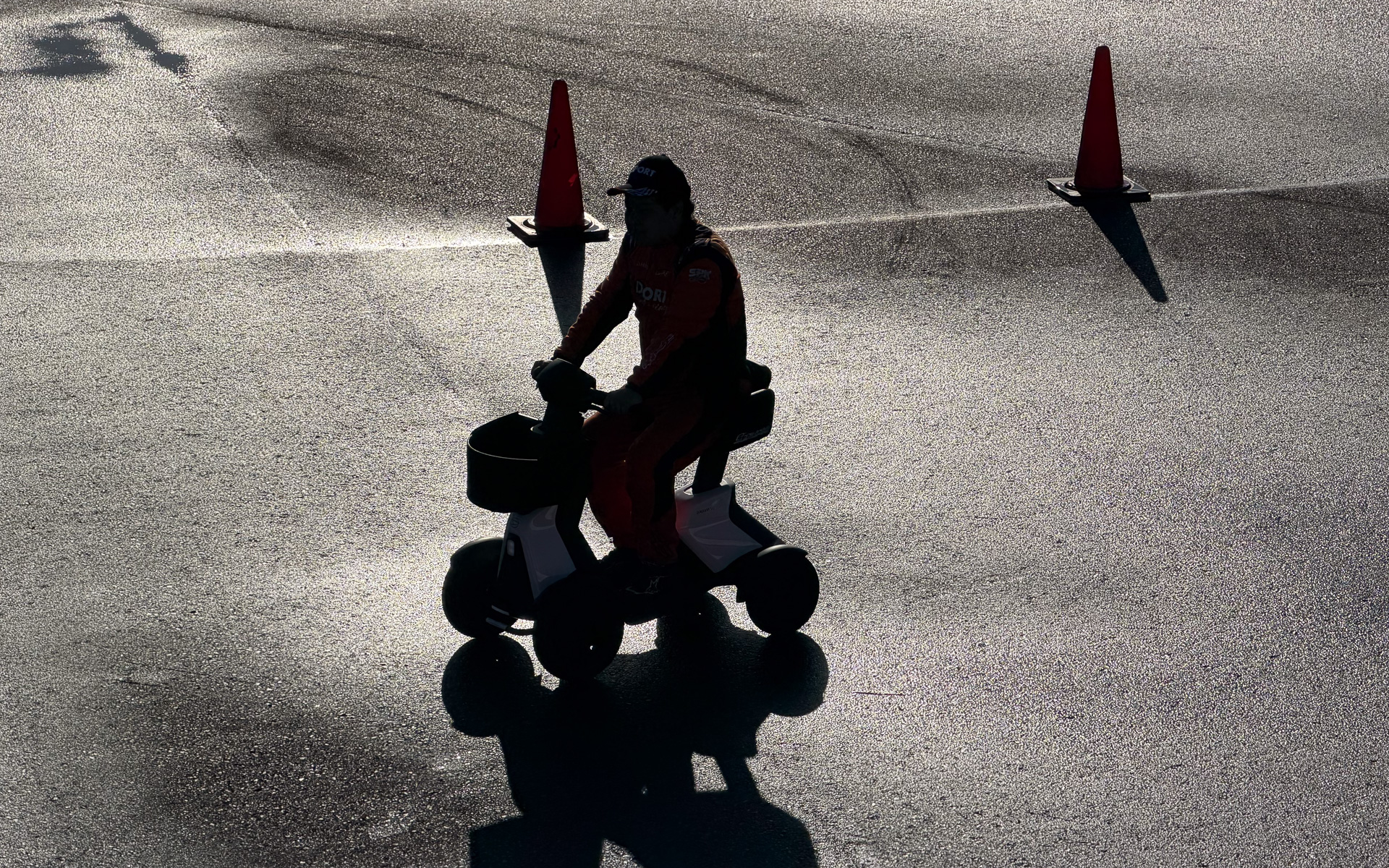 相原選手はeスニーカーが気に入ったのか、eスニーカーでコース攻略をしているようだった