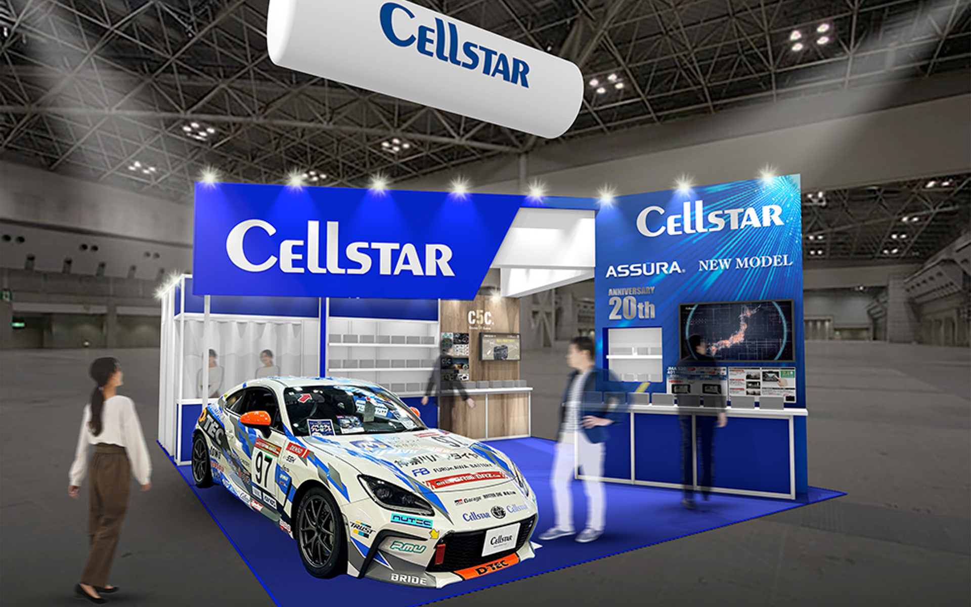 セルスターの東京オートサロン2026出展ブース（イメージ）
