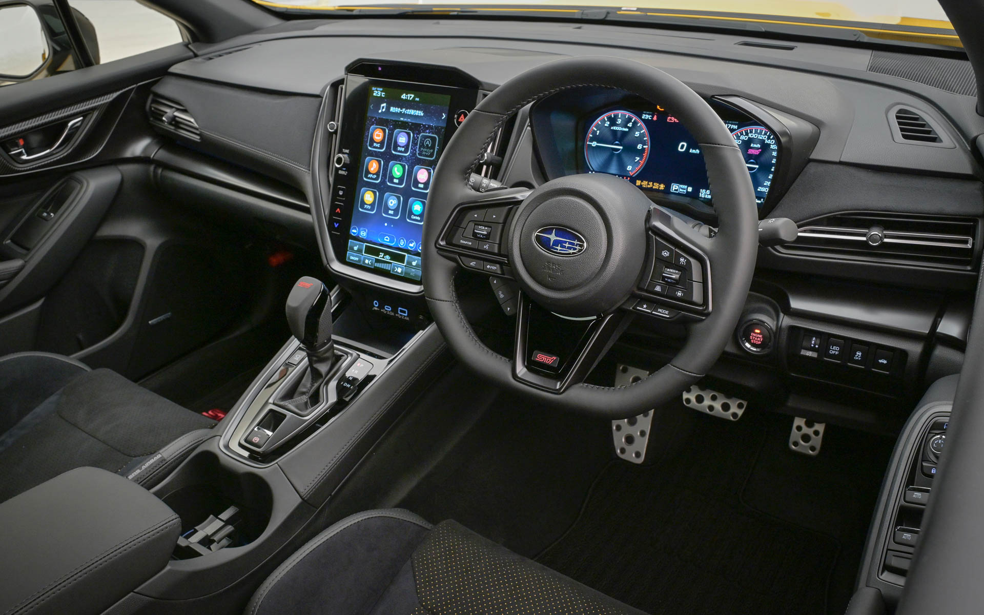 WRX S4 STI Sport R Black Limited IIのインテリア