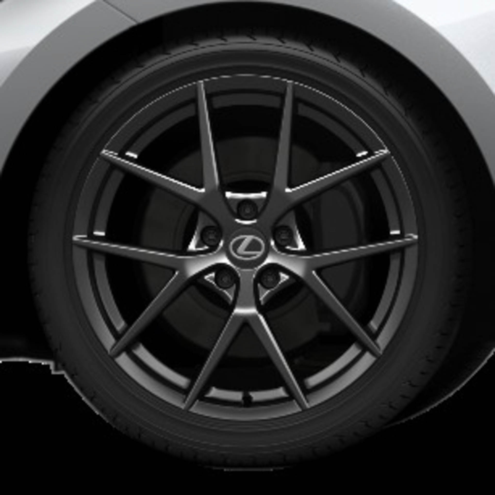 19インチアルミホイール スーパーグロスブラックメタリック塗装（“F SPORT”）