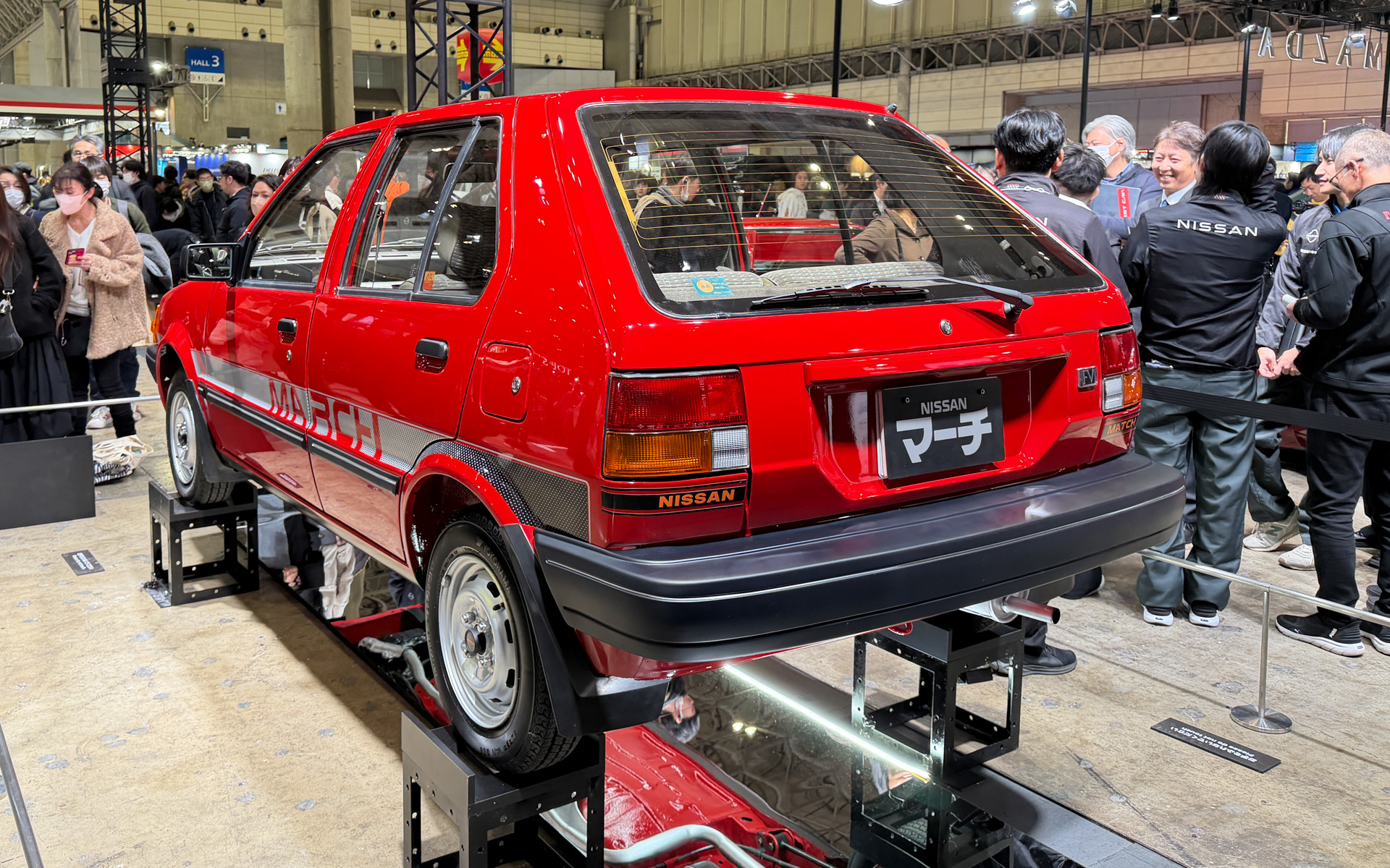 日産自動車大学校の学生によりレストアされた「マーチ」