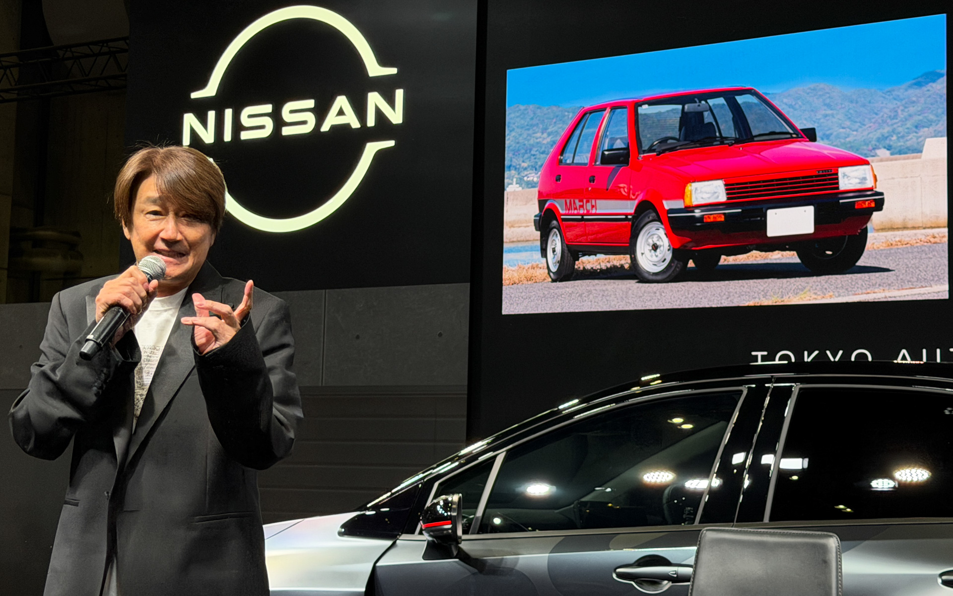 近藤真彦氏の愛車K10型「マーチ」が「東京オートサロン2026」で公開された