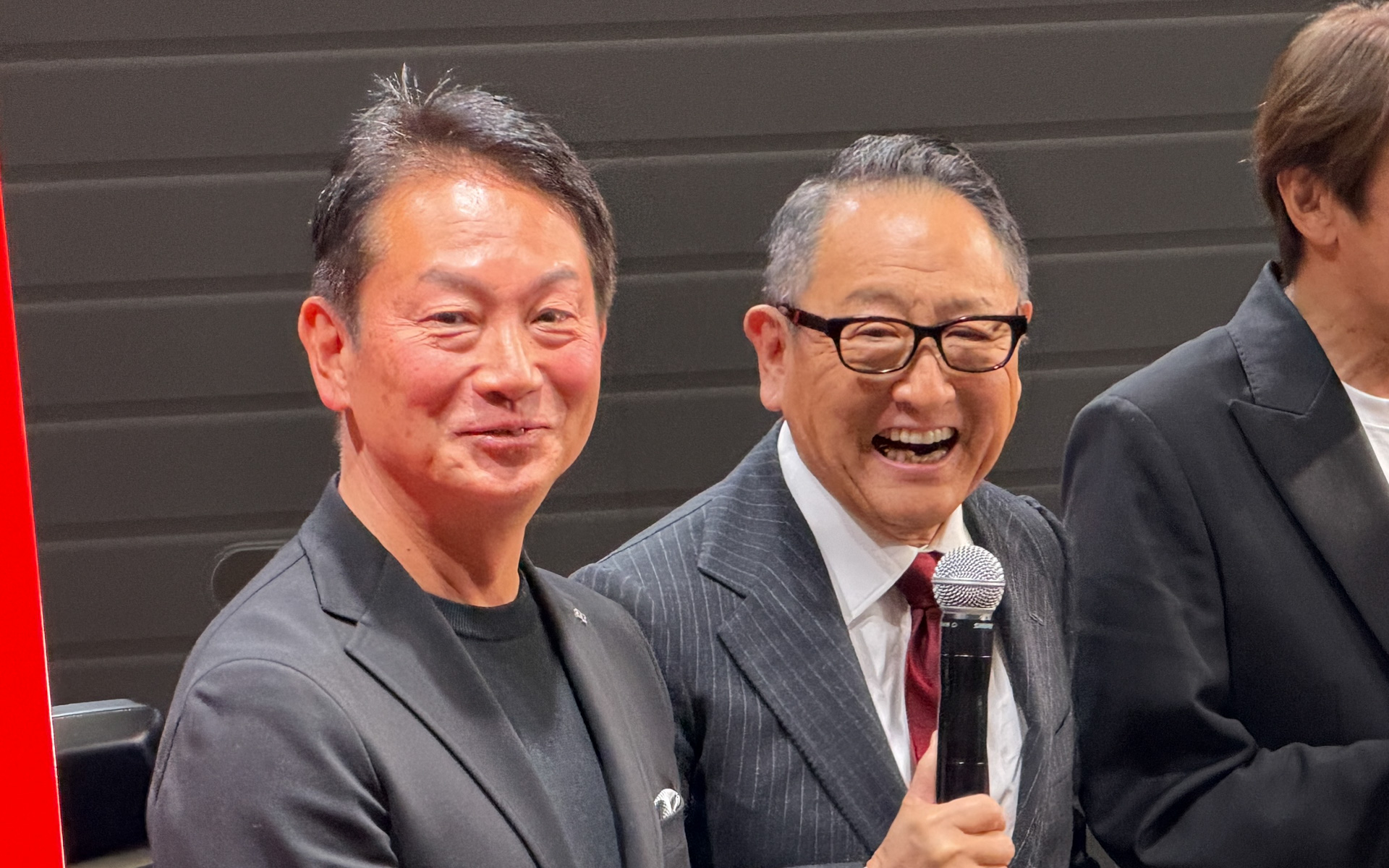 日産自動車社長のイヴァン エスピノーサ氏、トヨタ自動車 代表取締役会長 豊田章男氏、ホンダ・レーシング代表取締役社長 渡辺康治氏もイベントに駆けつけた